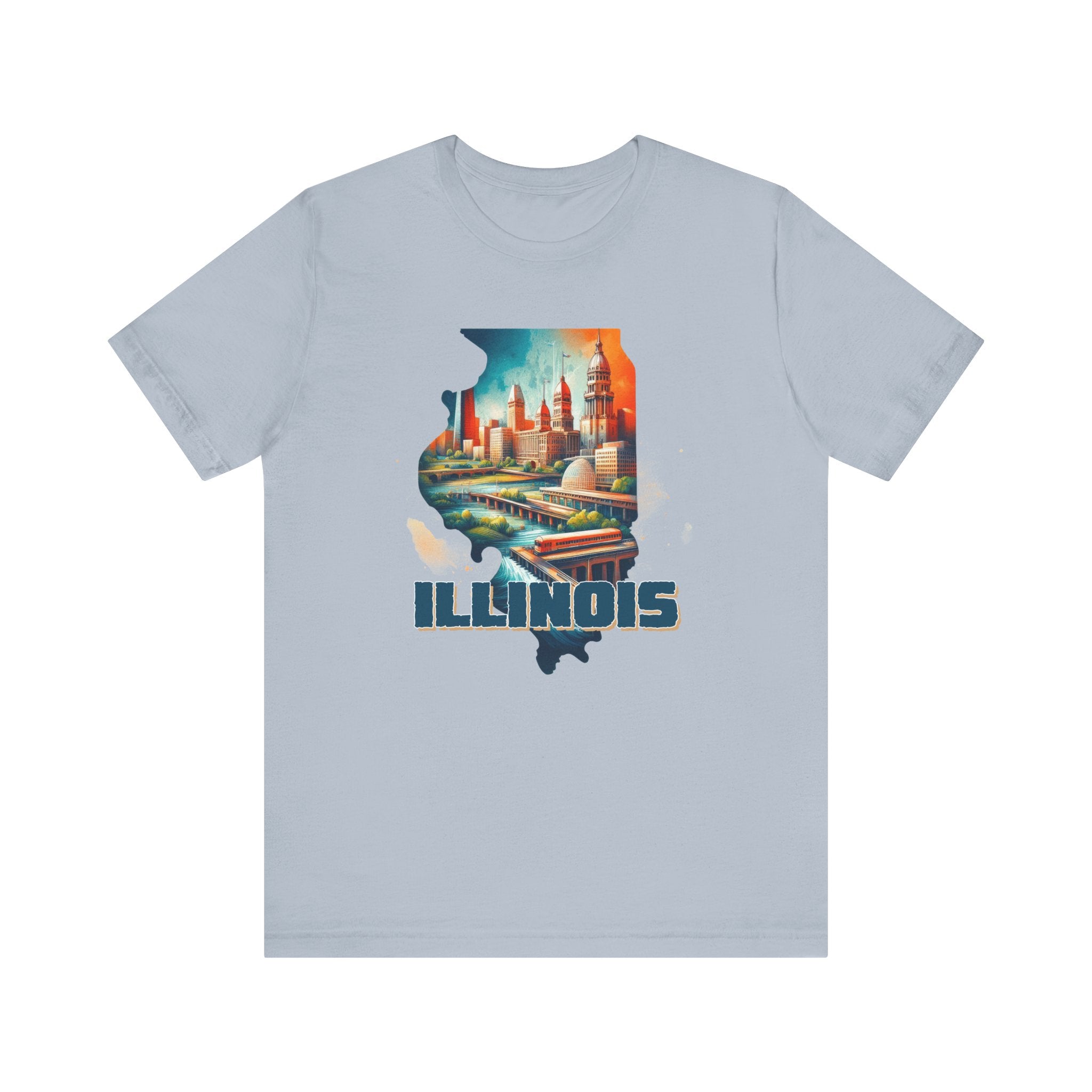 Illinois State Pride T-Shirt | State of Illinois Graphic Tee - Deez Teez