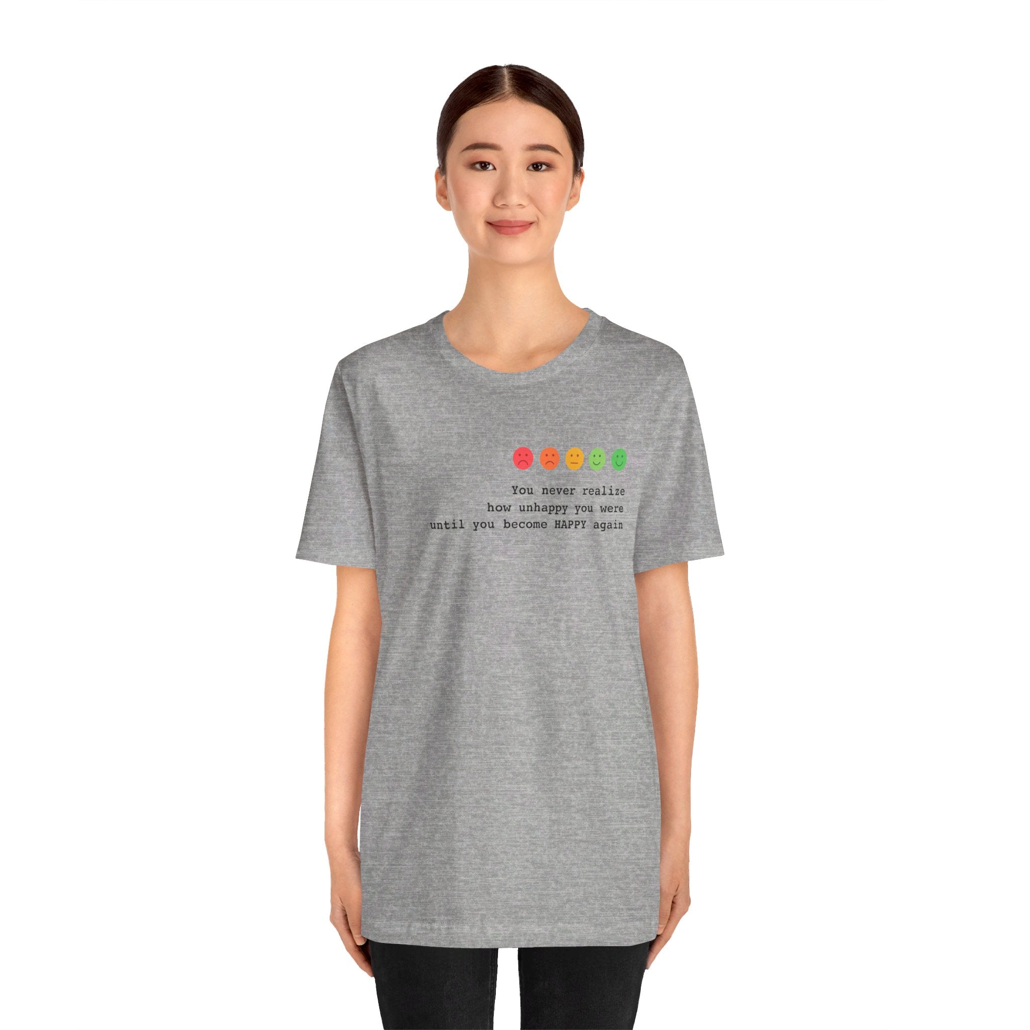 Happiness Quote T-Shirt | Happiness Realization - Deez Teez