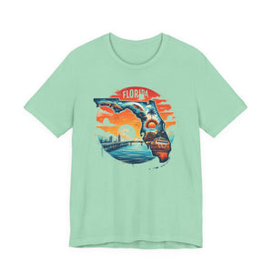 Florida State Pride T-Shirt | State Of Florida Graphic Tee - Deez Teez