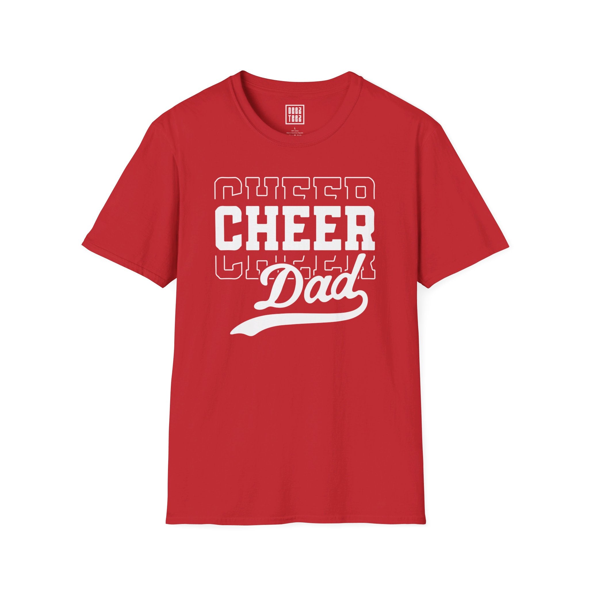 'Cheer Dad' Athlete Support T-Shirt | Gift For Cheerleading Parent - Deez Teez