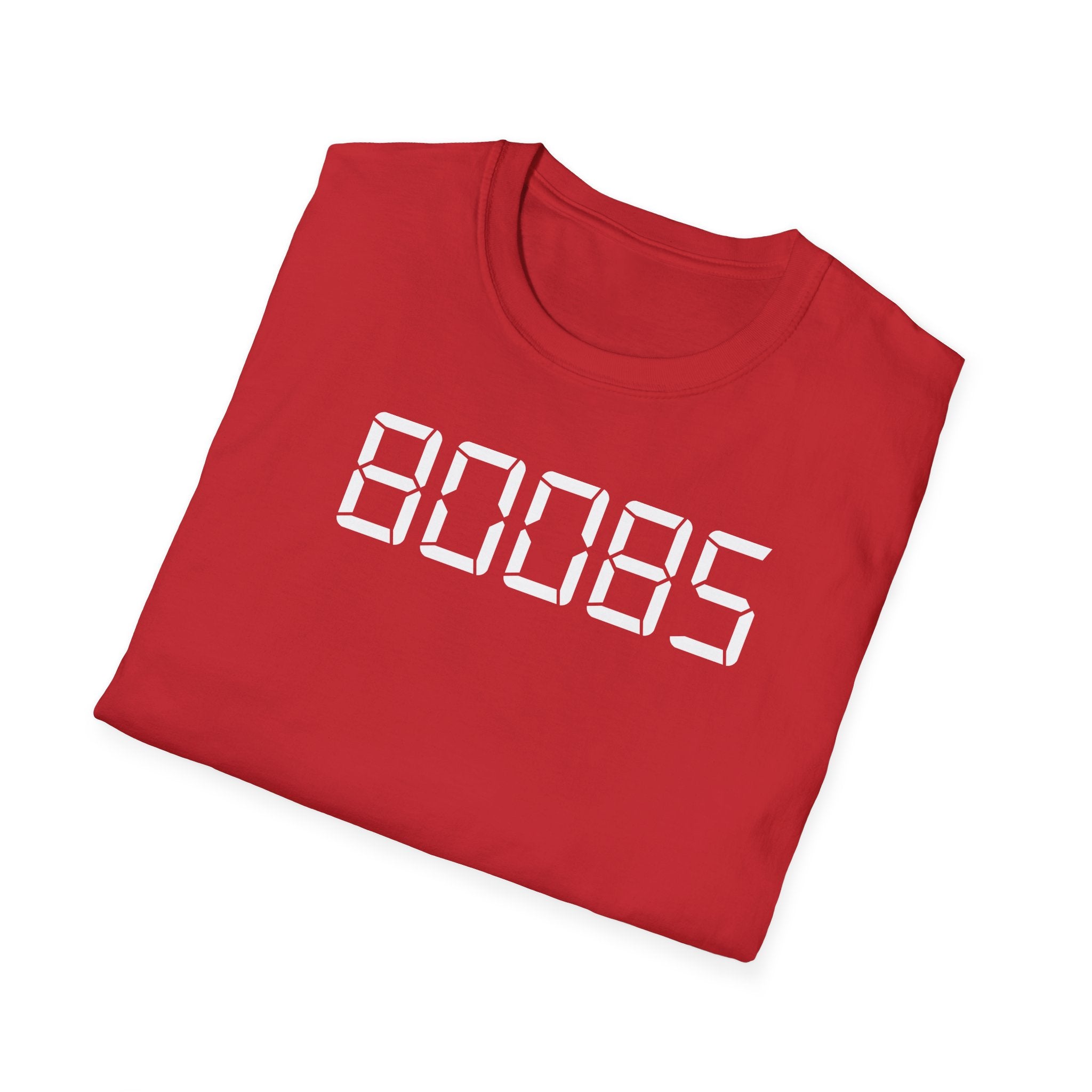 80085 'BOOBS' T-Shirt | Funny Calculator Display Text Tee