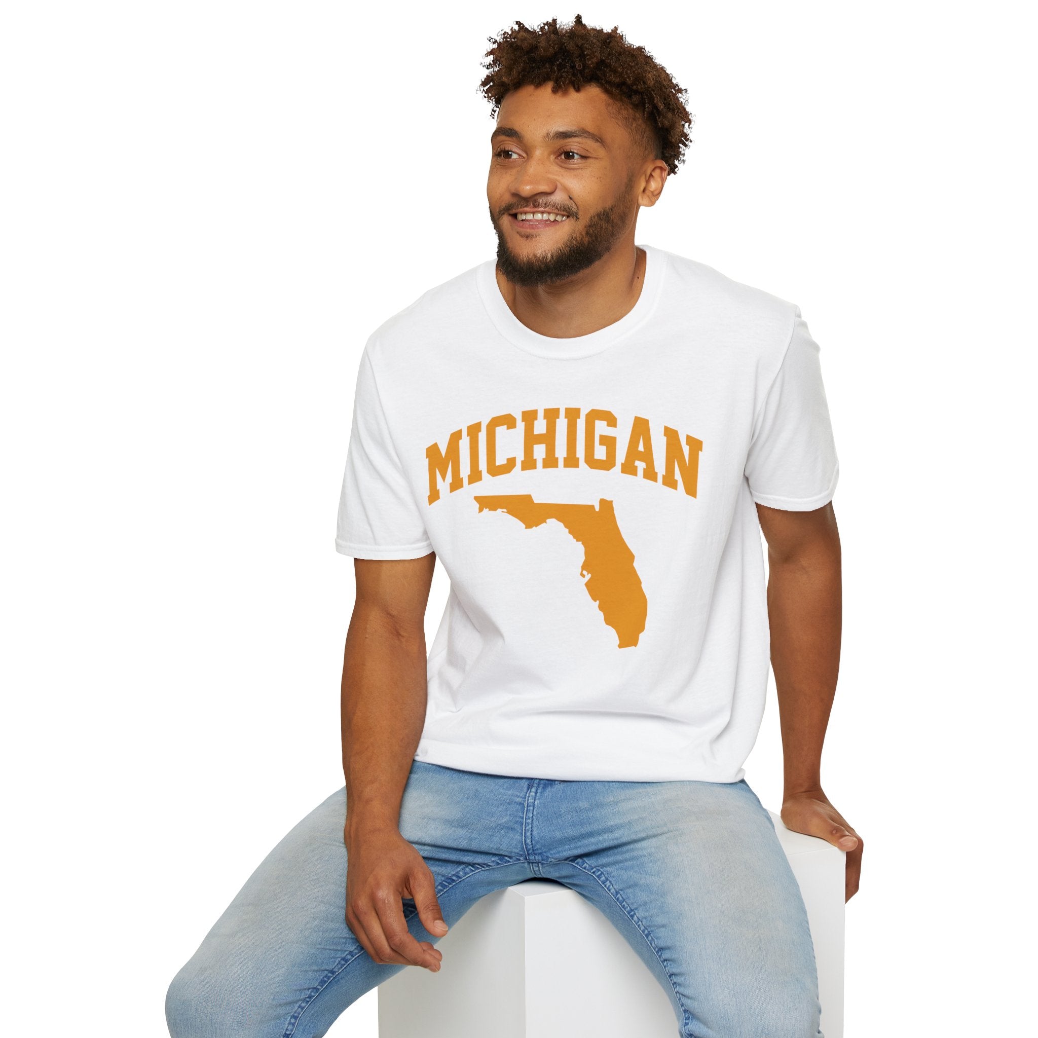 Michigan/Florida Snowbird Satire T-Shirt | Winter Migration Tee - Deez Teez