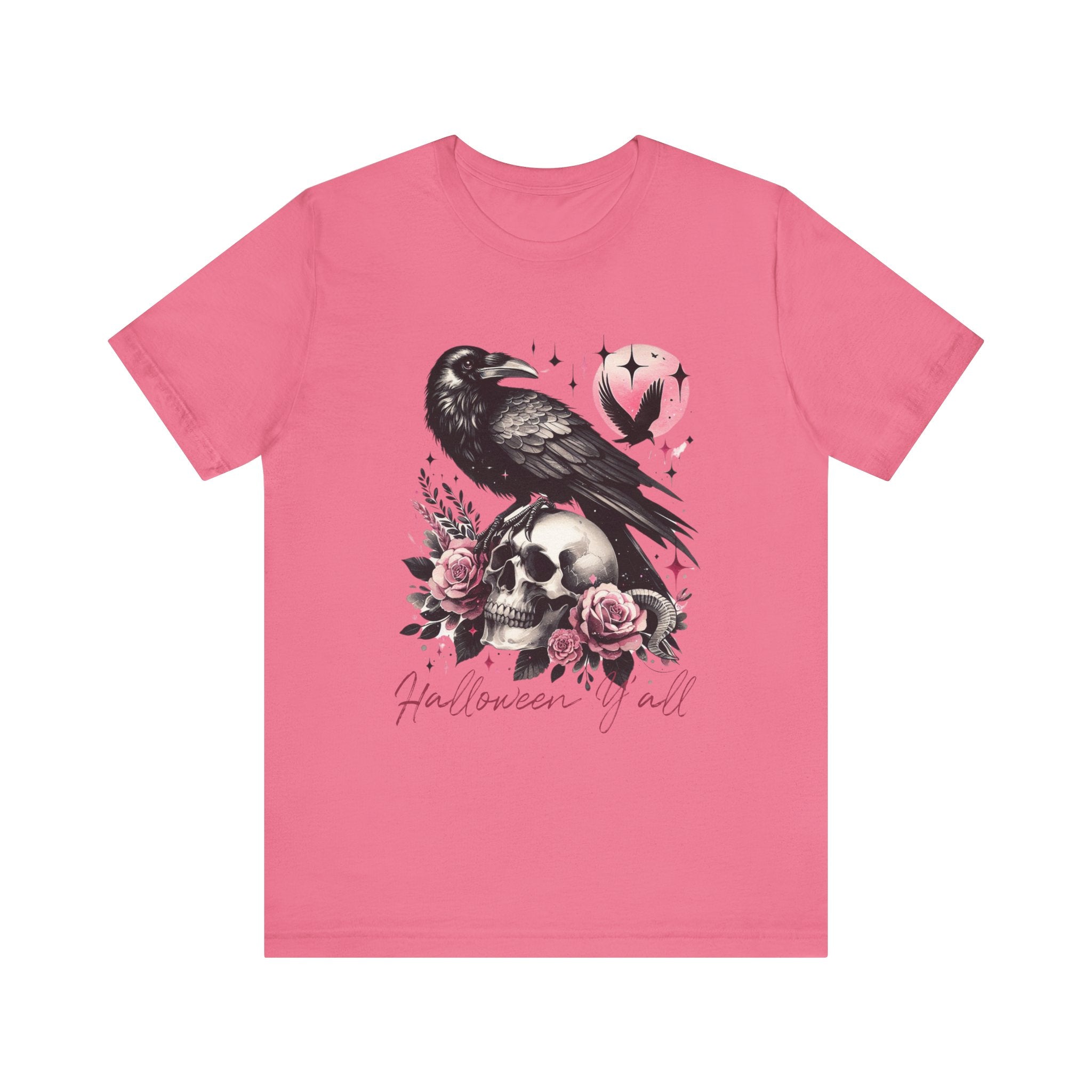 Halloween Y'all T-Shirt | Fun & Festive Raven Halloween Tee - Deez Teez