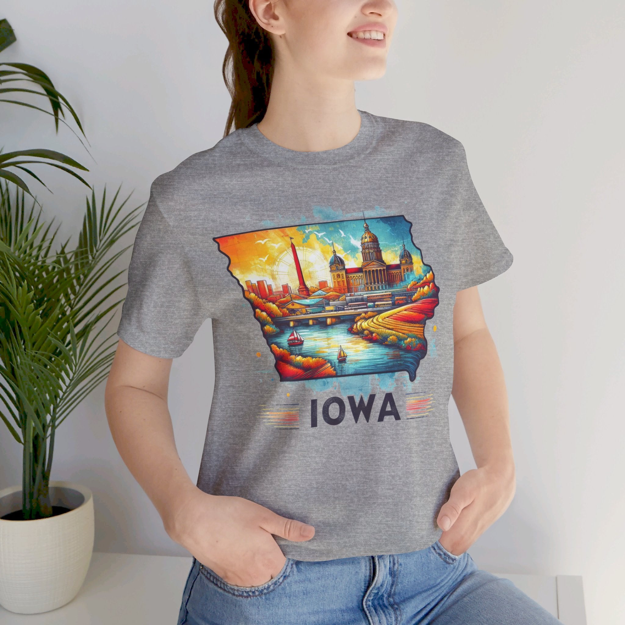 Iowa State Pride T-Shirt | State of Iowa Graphic Tee - Deez Teez