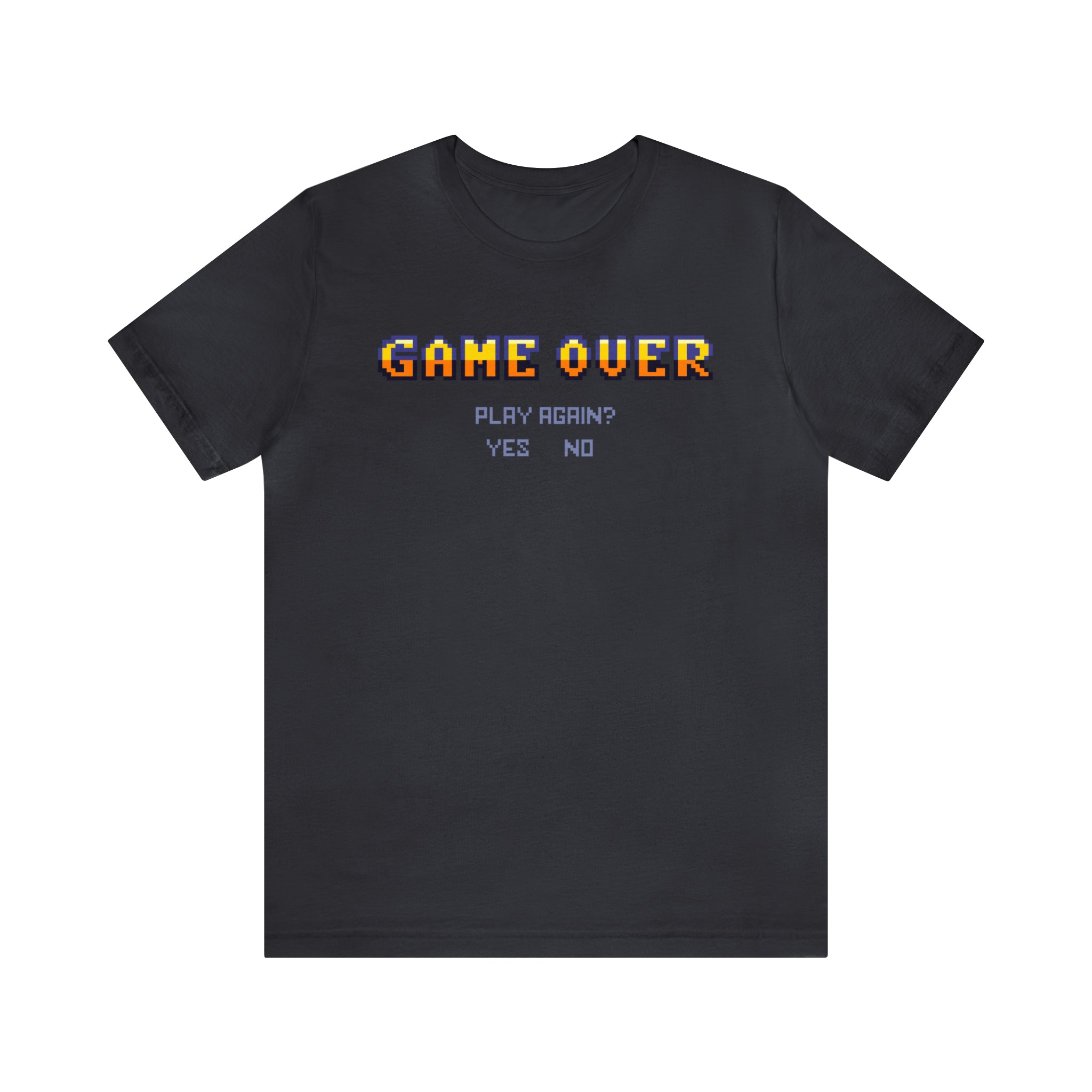 'Game Over - Play Again' Gamer Short Sleeve T-Shirt - Deez Teez