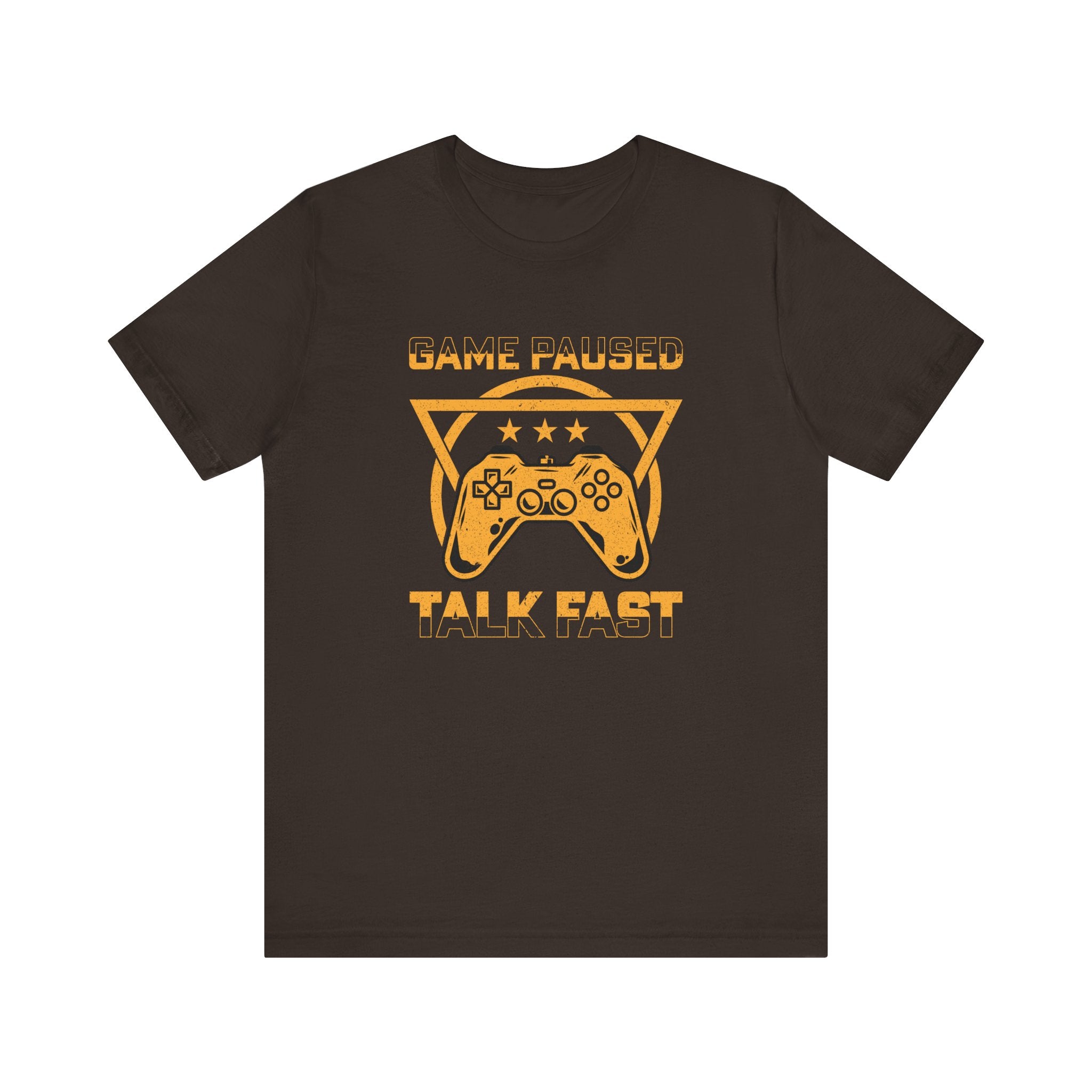 Gamer's T-Shirt | "Game Paused Talk Fast" Tee | Fun and Stylish Gamer's Shirt - Deez Teez