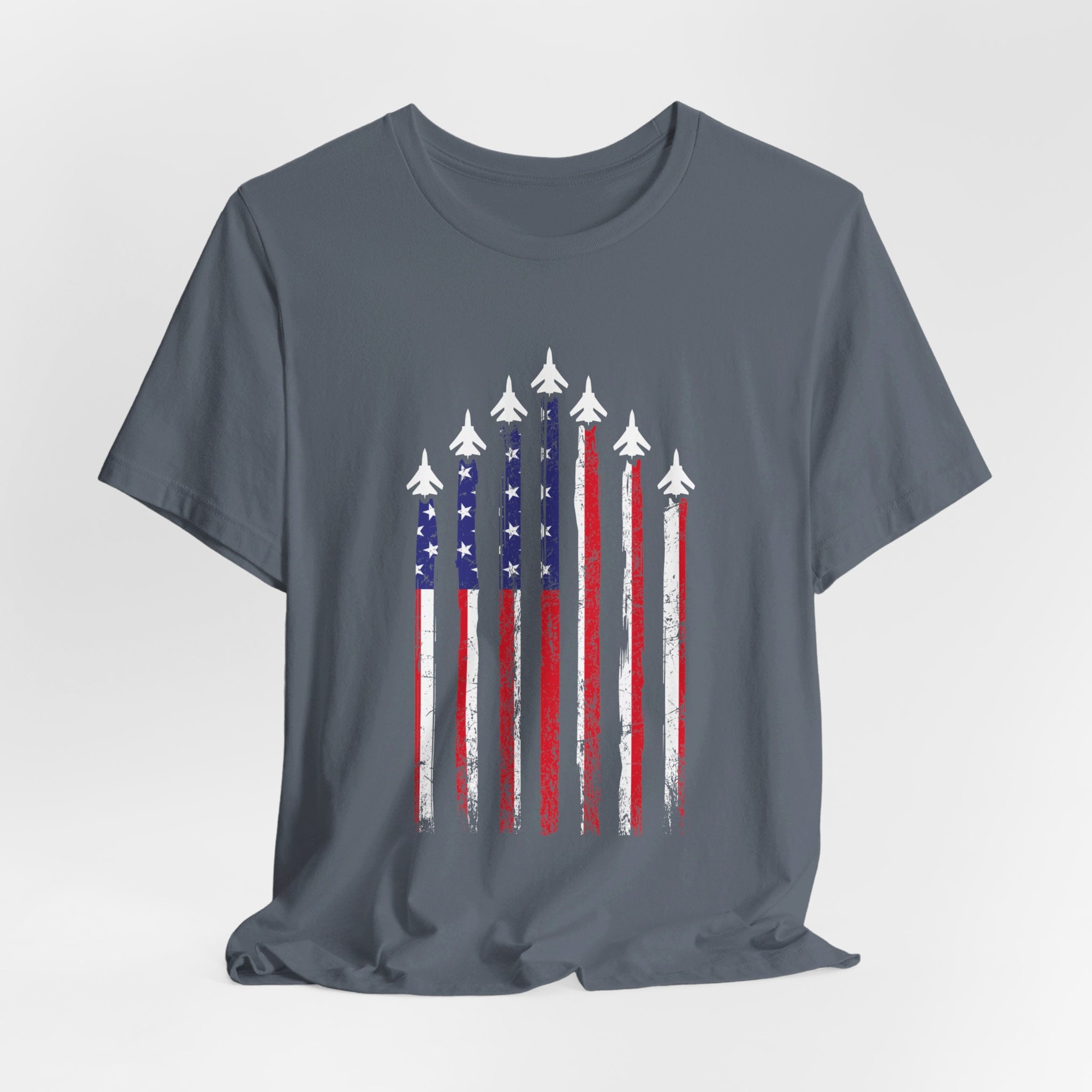 Military Honor T-Shirt | Jet Formation USA Tee | Gift for Airmen - Deez Teez