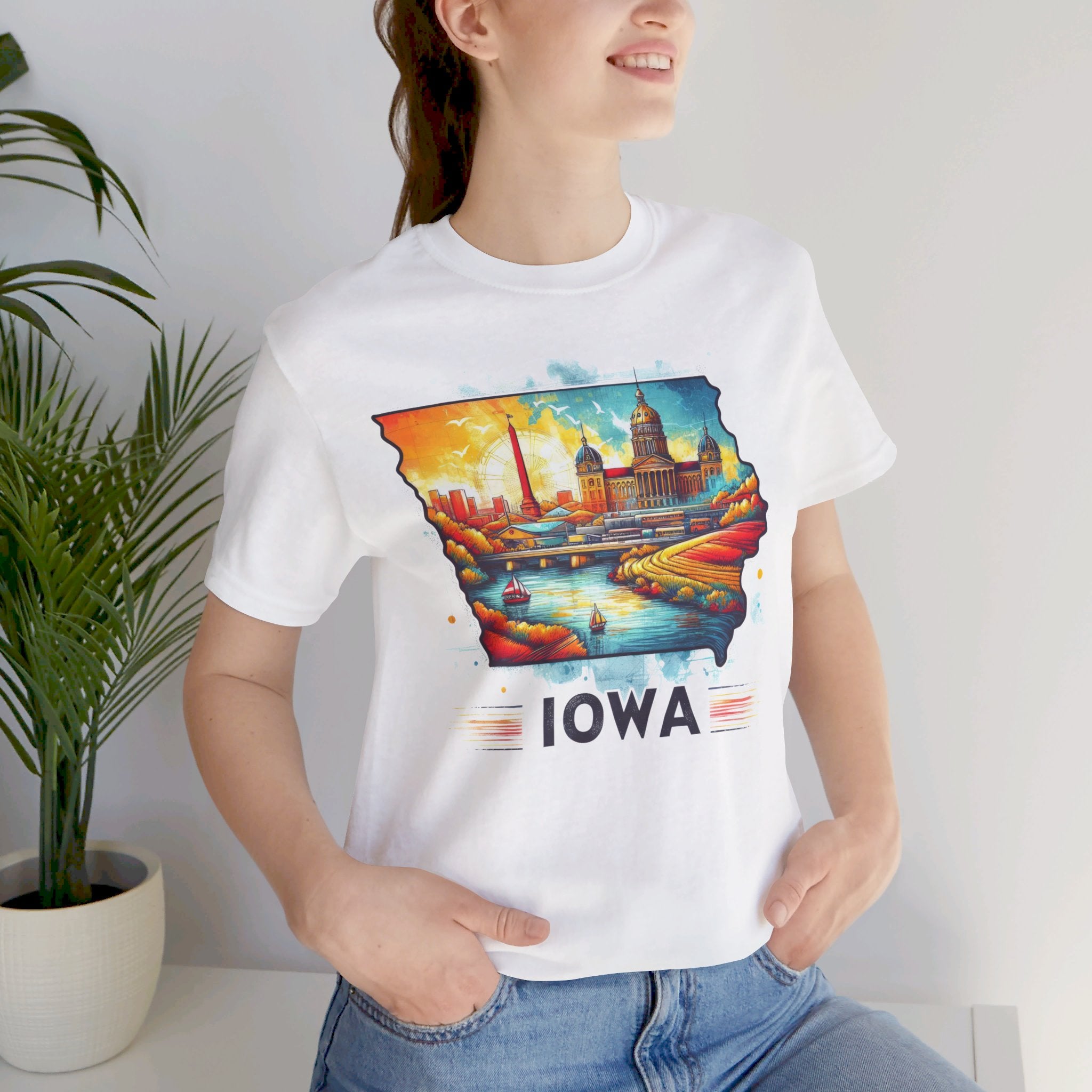 Iowa State Pride T-Shirt | State of Iowa Graphic Tee - Deez Teez