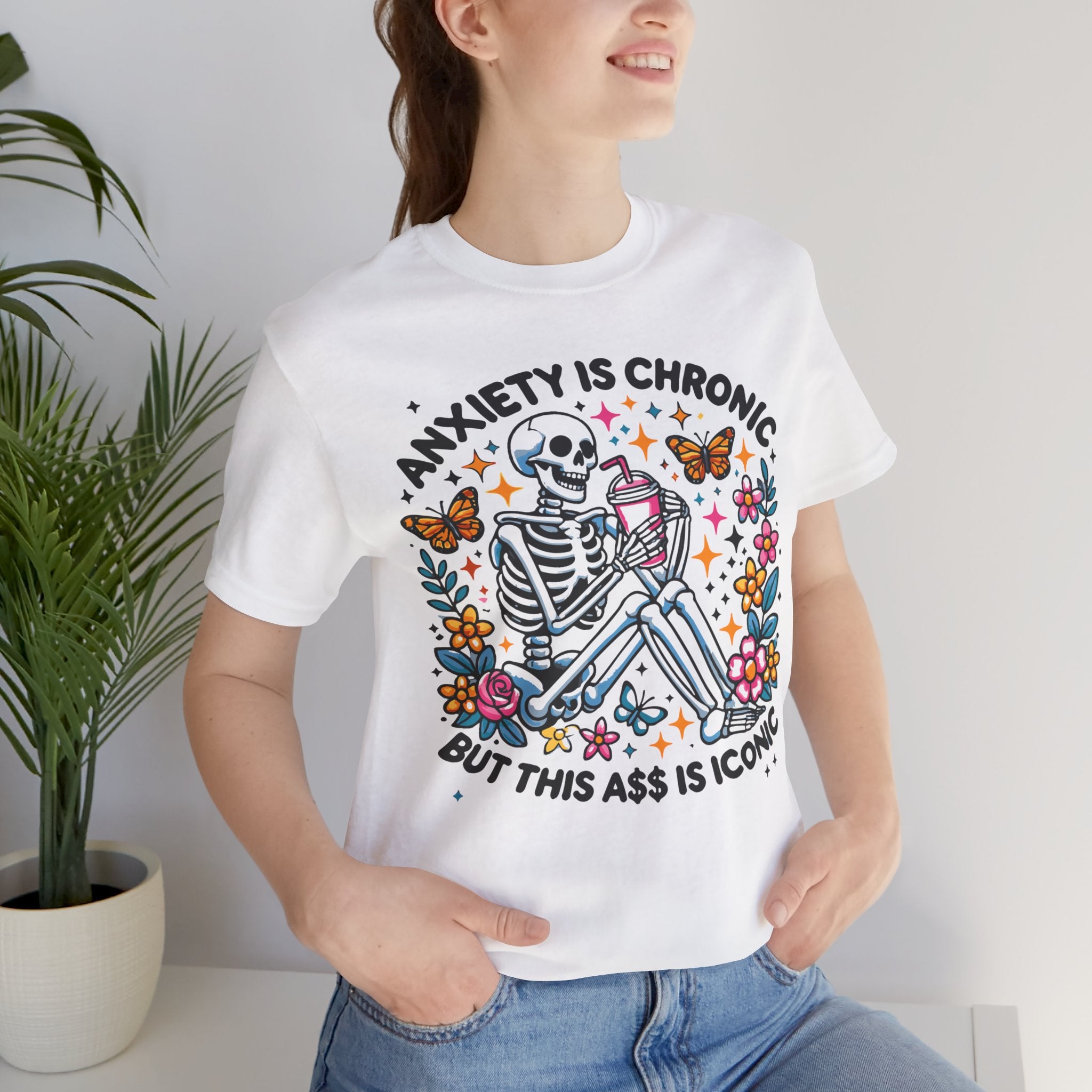 'Anxiety Is Chronic' Graphic T-Shirt - Deez Teez