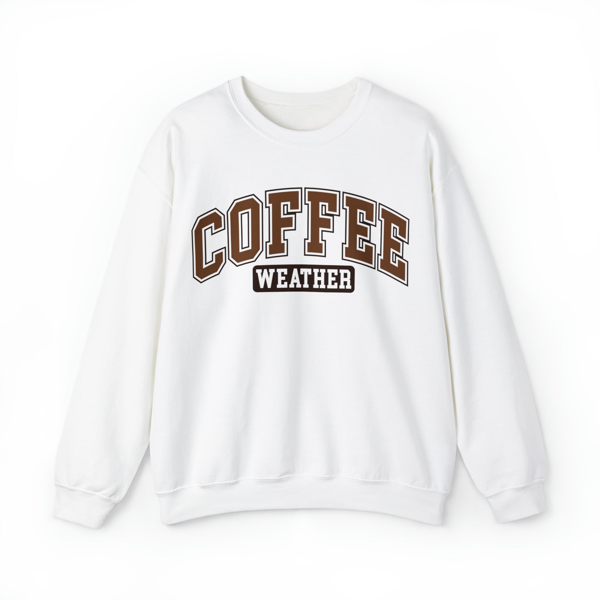 Coffee Lover's Sweatshirt | "Coffee Weather" Cozy Pullover - Deez Teez