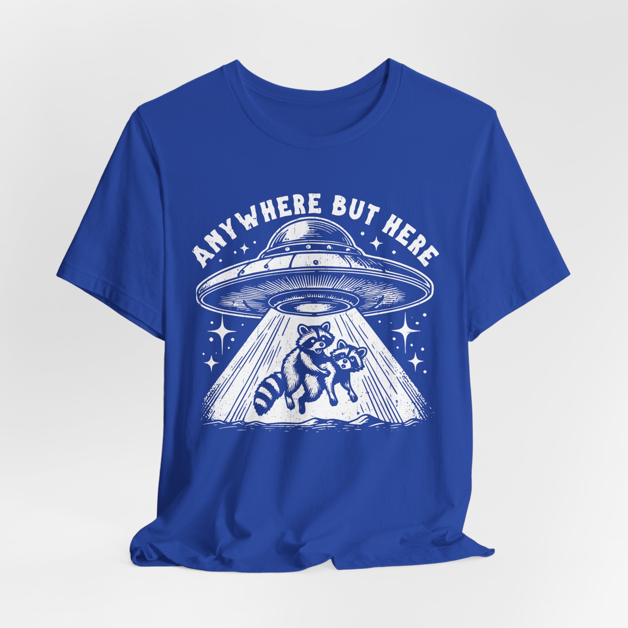 Anywhere But Here Racoon UFO Tee - Deez Teez