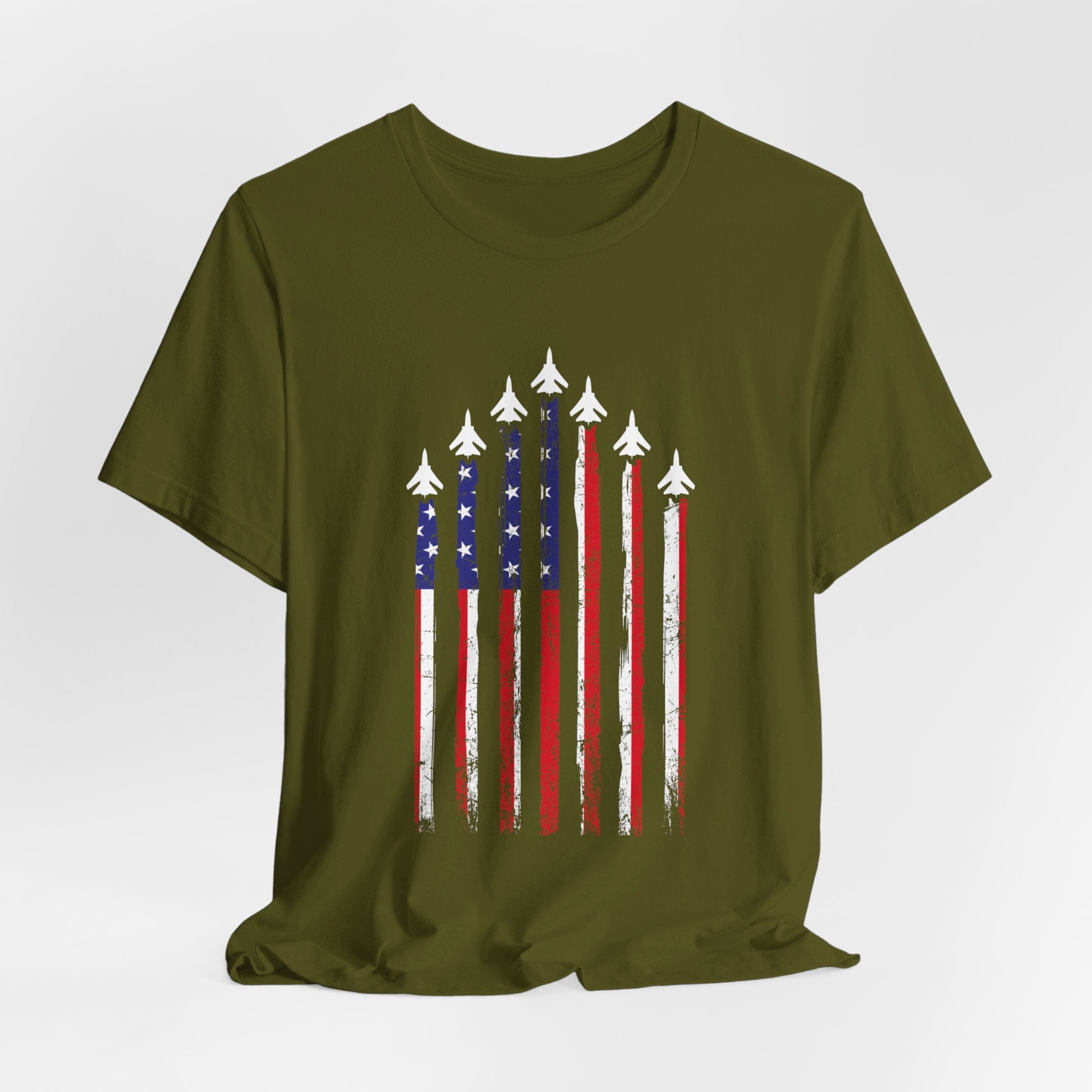 Military Honor T-Shirt | Jet Formation USA Tee | Gift for Airmen - Deez Teez