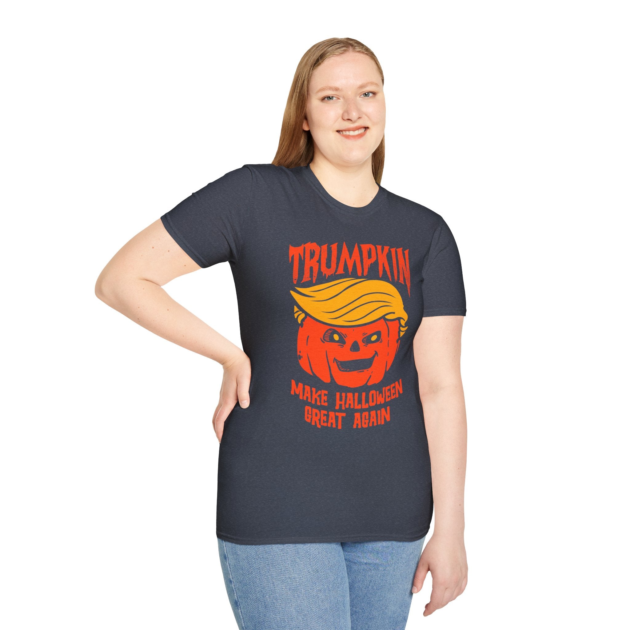 Trumpkin: Make Halloween Great Again Tee | Combover Pumpkin Donald Trump T-Shirt