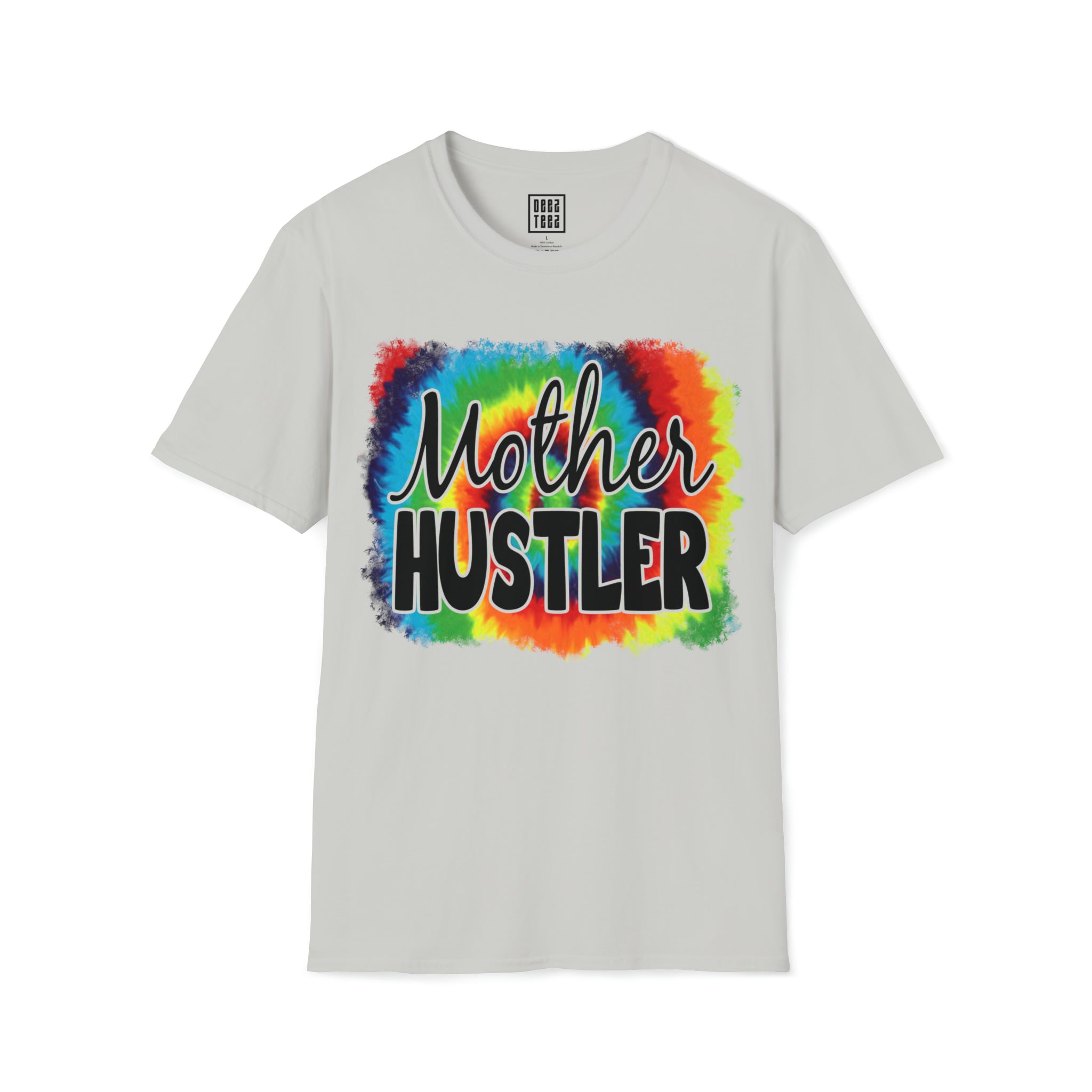 Tie-Dye "Mother Hustler" Shirt | Stylish Mompreneur Tee | Empowered Mom's Graphic T-Shirt | Express Your Determination - Deez Teez