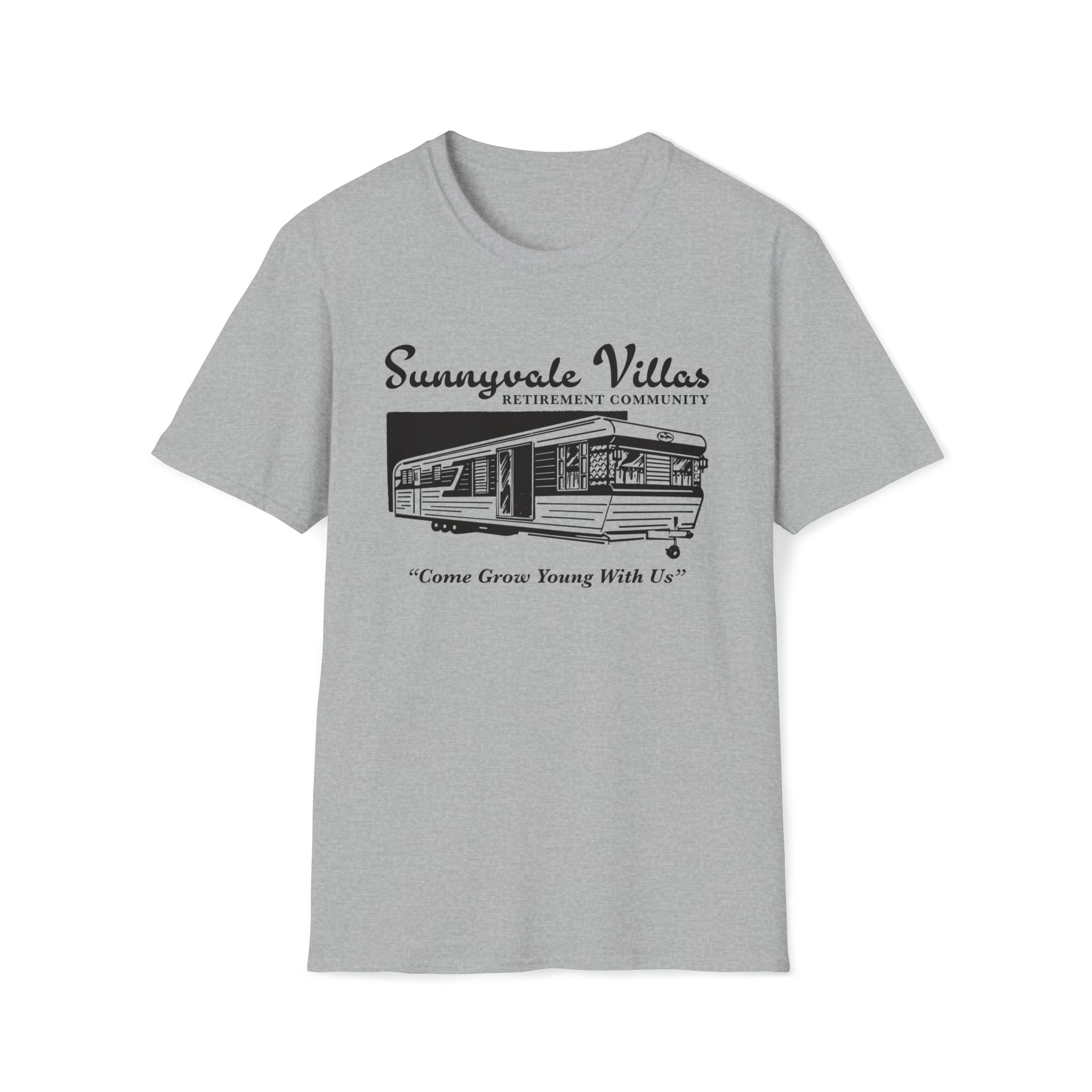 Sunnyvale Villas Retirement Community T-Shirt | Trailer Park Boys Parody T-Shirt - Deez Teez