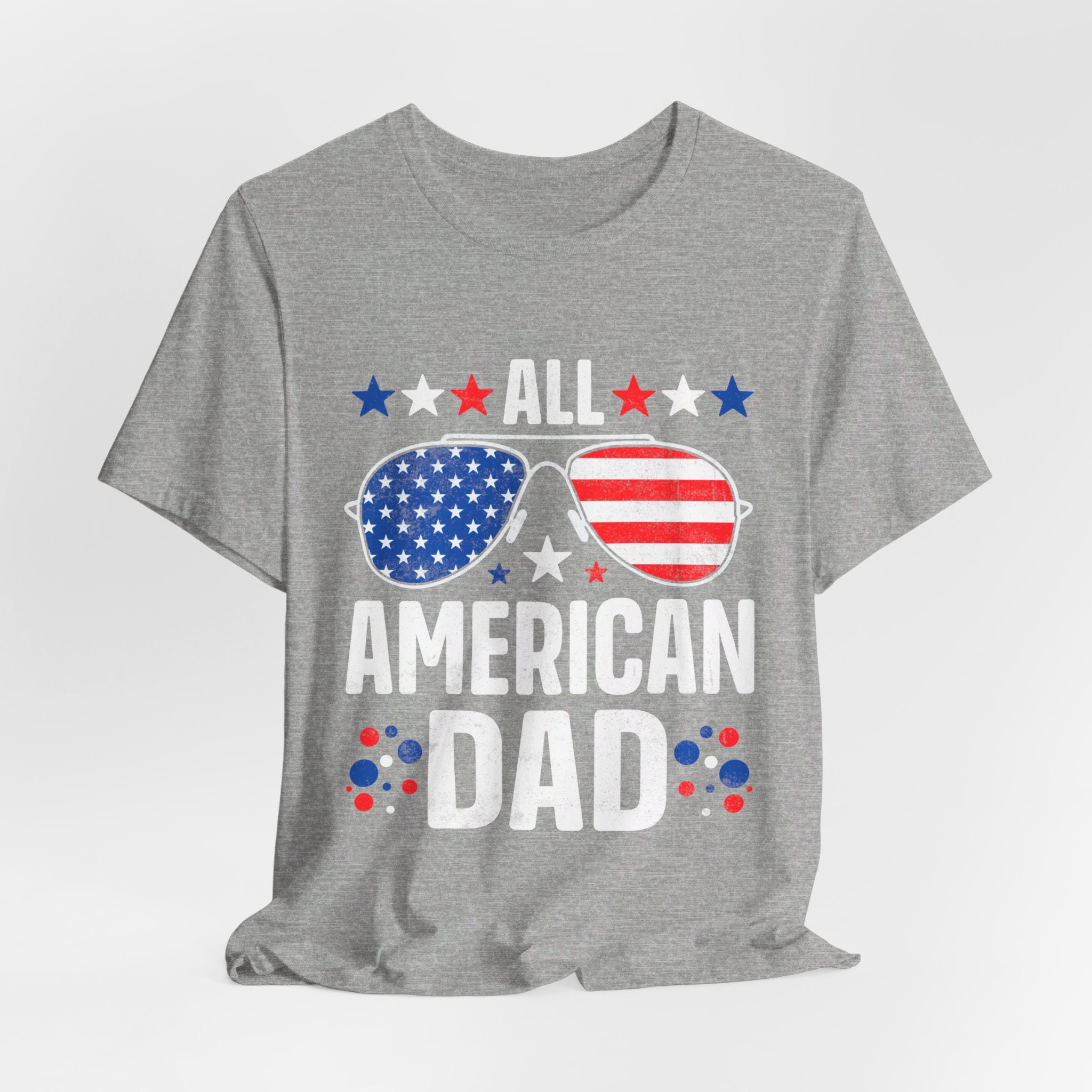 All American Dad T-Shirt | Patriotic Gift for Dad - Deez Teez