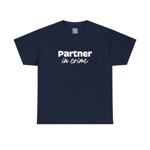 Dynamic Duo 'Partner in Crime' Couples T-Shirt - Deez Teez