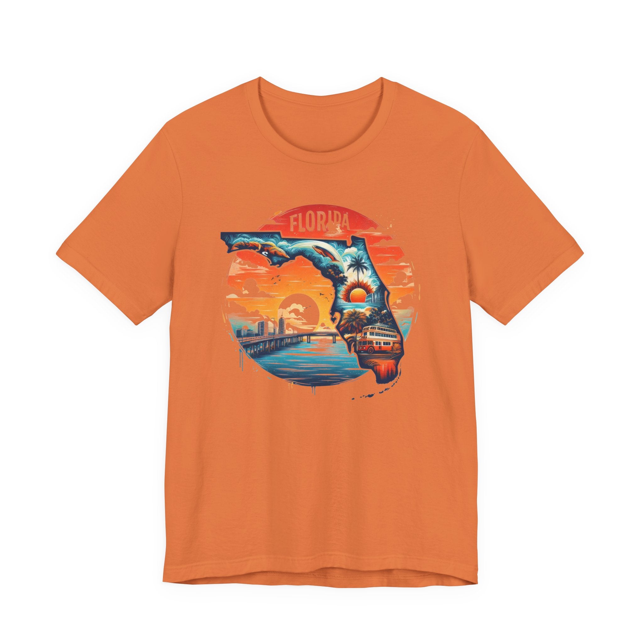 Florida State Pride T-Shirt | State Of Florida Graphic Tee - Deez Teez