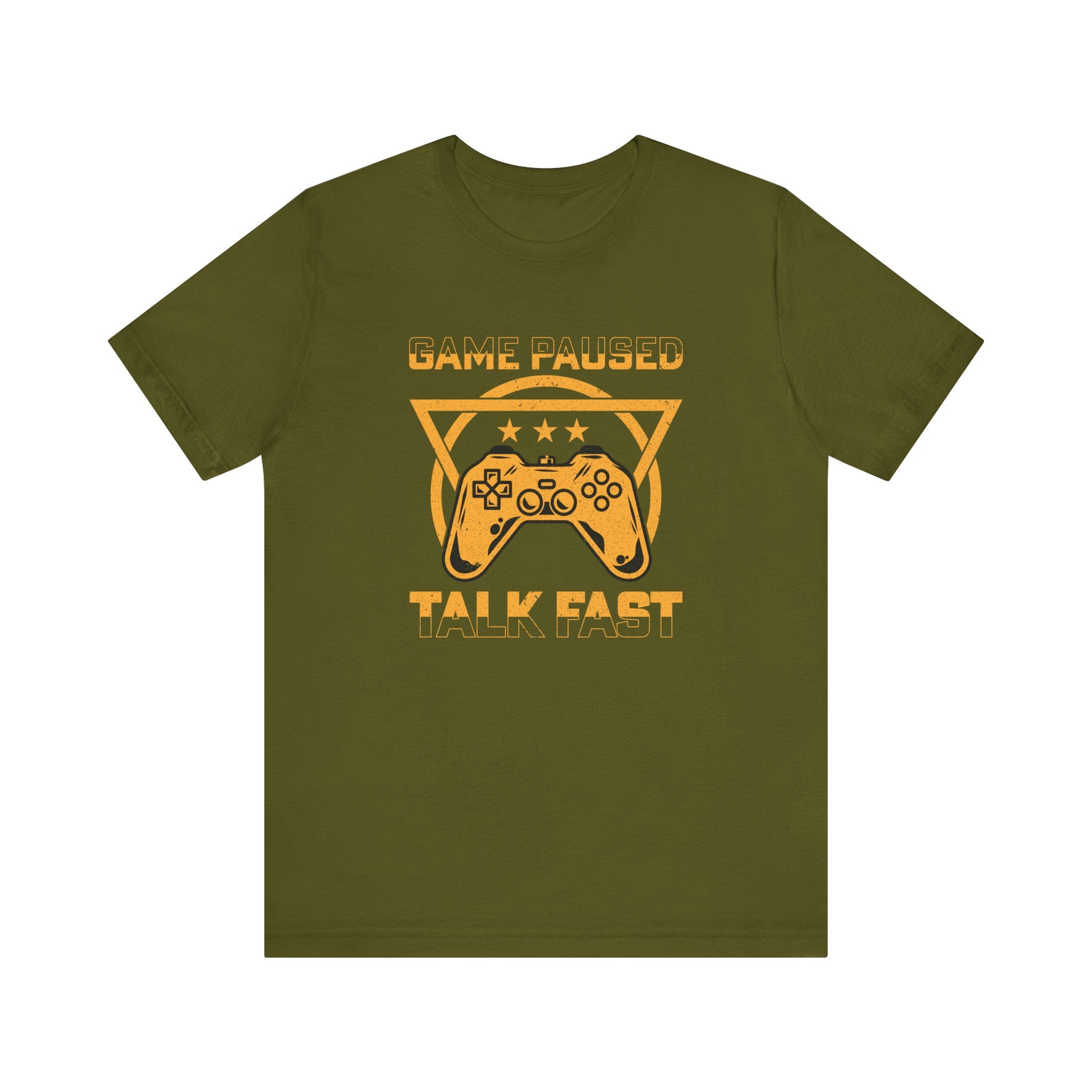 Gamer's T-Shirt | "Game Paused Talk Fast" Tee | Fun and Stylish Gamer's Shirt - Deez Teez