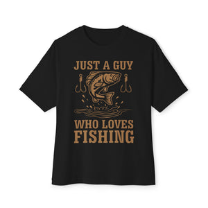 Just a Guy Who Loves Fishin' Graphic T-Shirt | Angler Apparel - Deez Teez