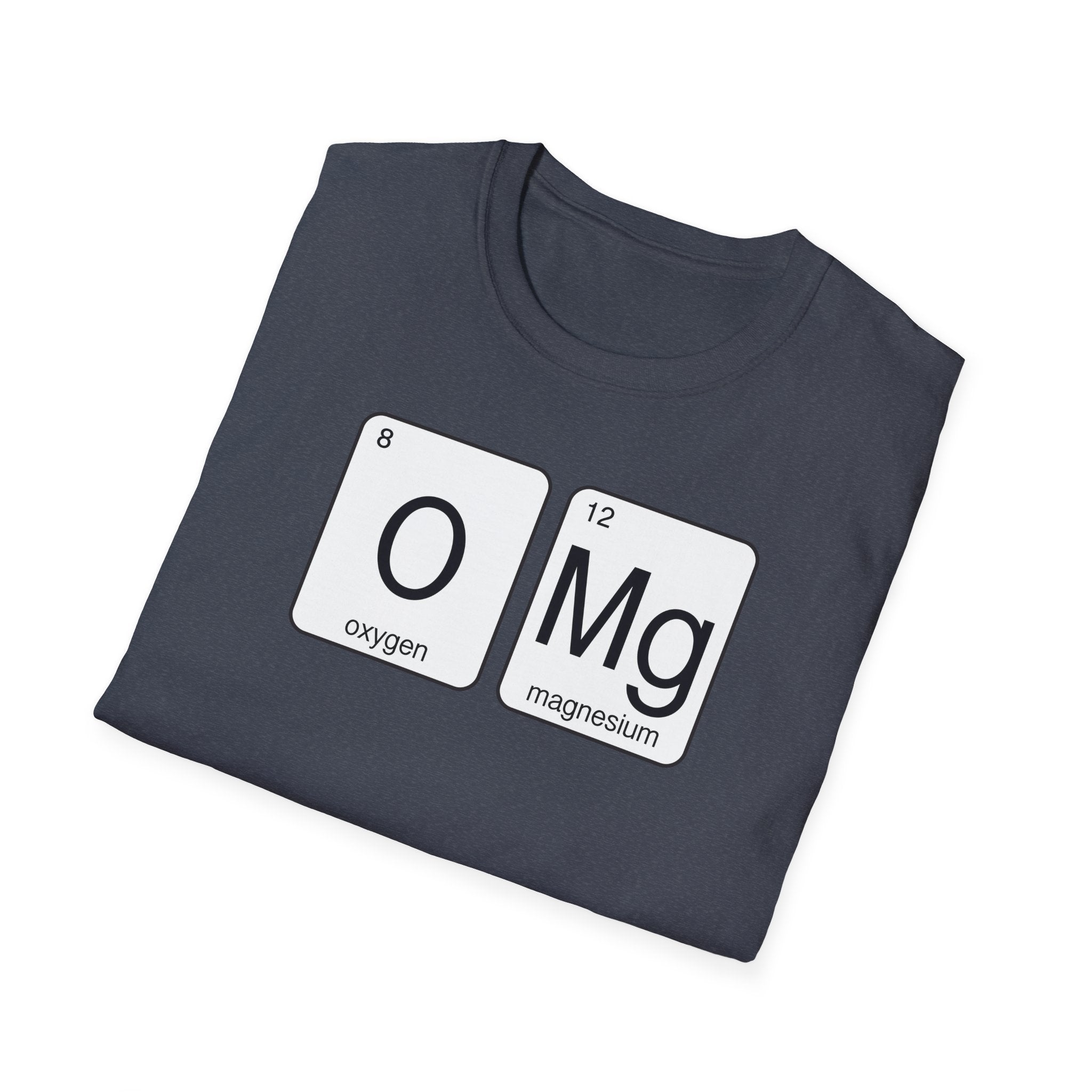 'OMG' Periodic Table Humor T-Shirt | Oxygen Magnesium Elemental Humor Tee