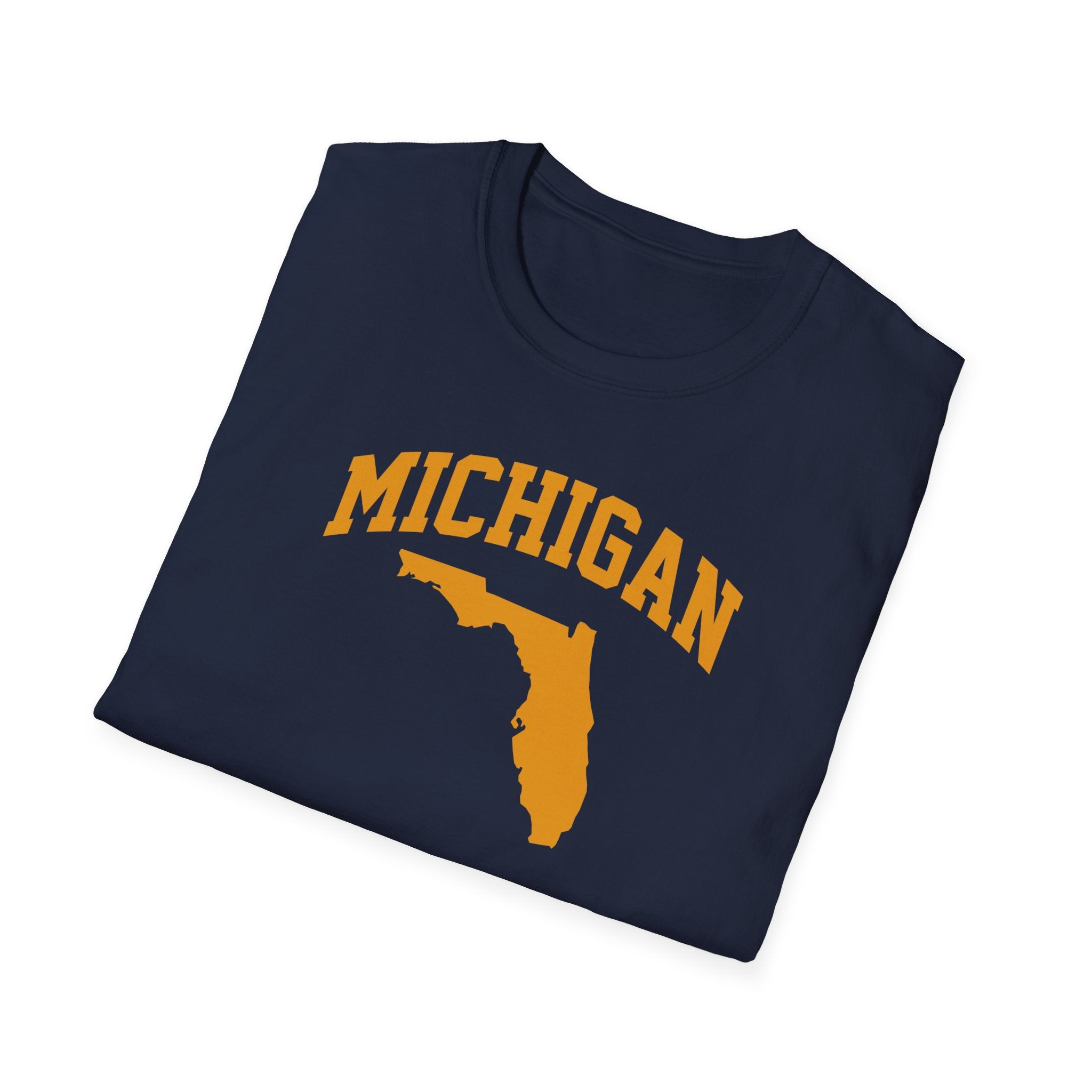 Michigan/Florida Snowbird Satire T-Shirt | Winter Migration Tee