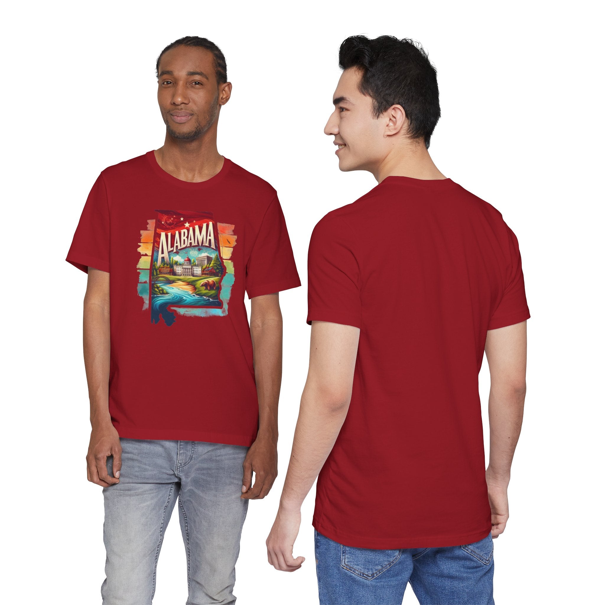 Alabama State Pride Jersey Tee - Deez Teez