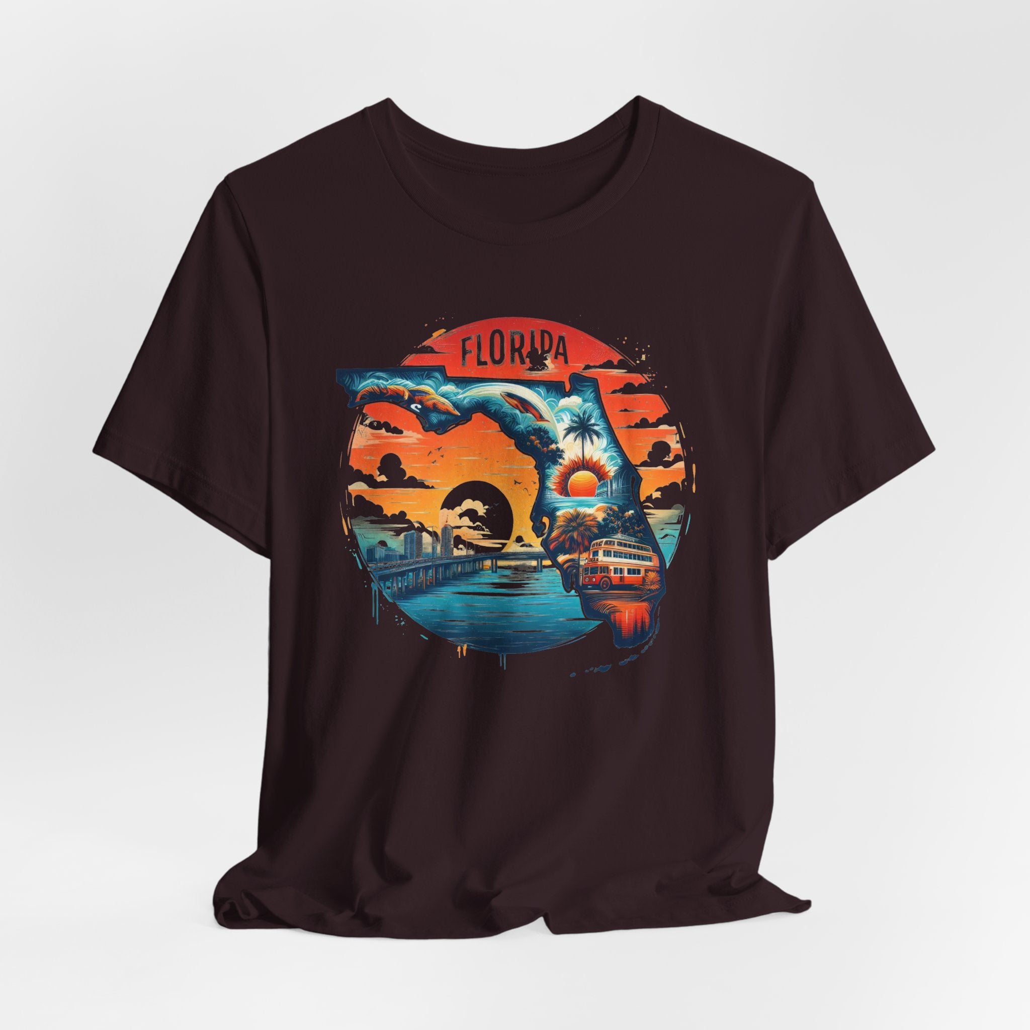 Florida State Pride T-Shirt | State Of Florida Graphic Tee - Deez Teez