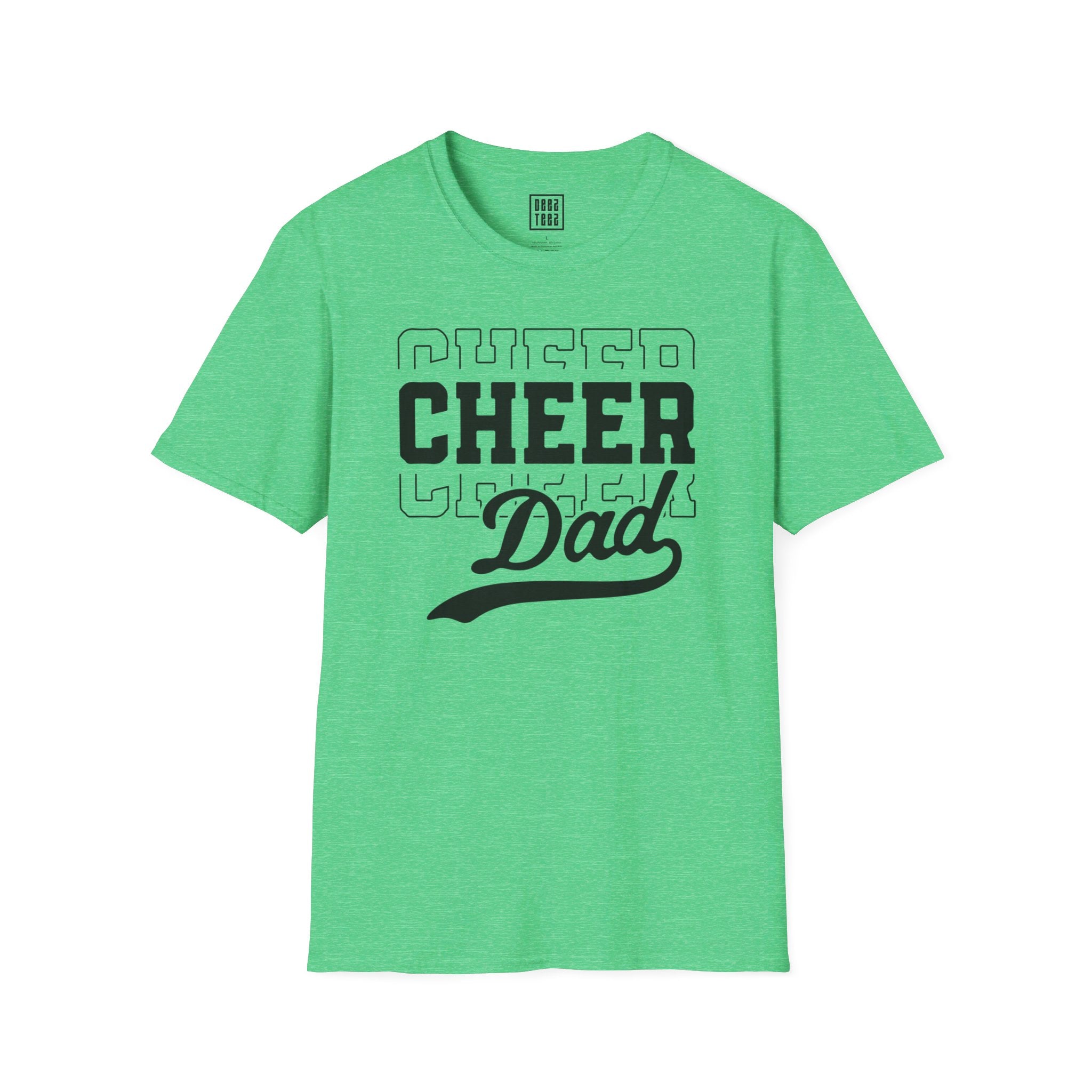 'Cheer Dad' Athlete Support T-Shirt | Gift For Cheerleading Parent - Deez Teez