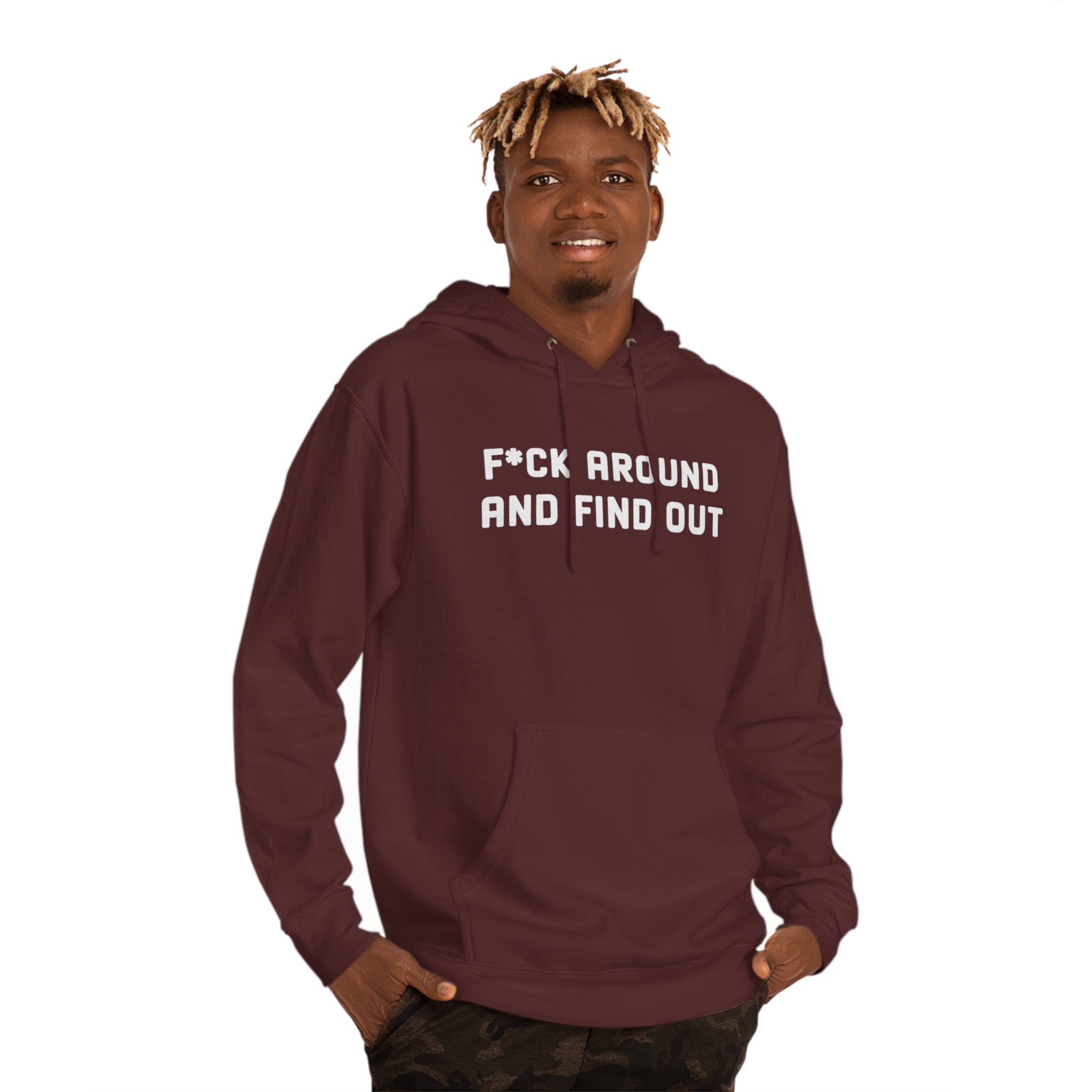 'F*CK Around And Find Out' Bold Statement Unisex Hooded Sweatshirt - Deez Teez