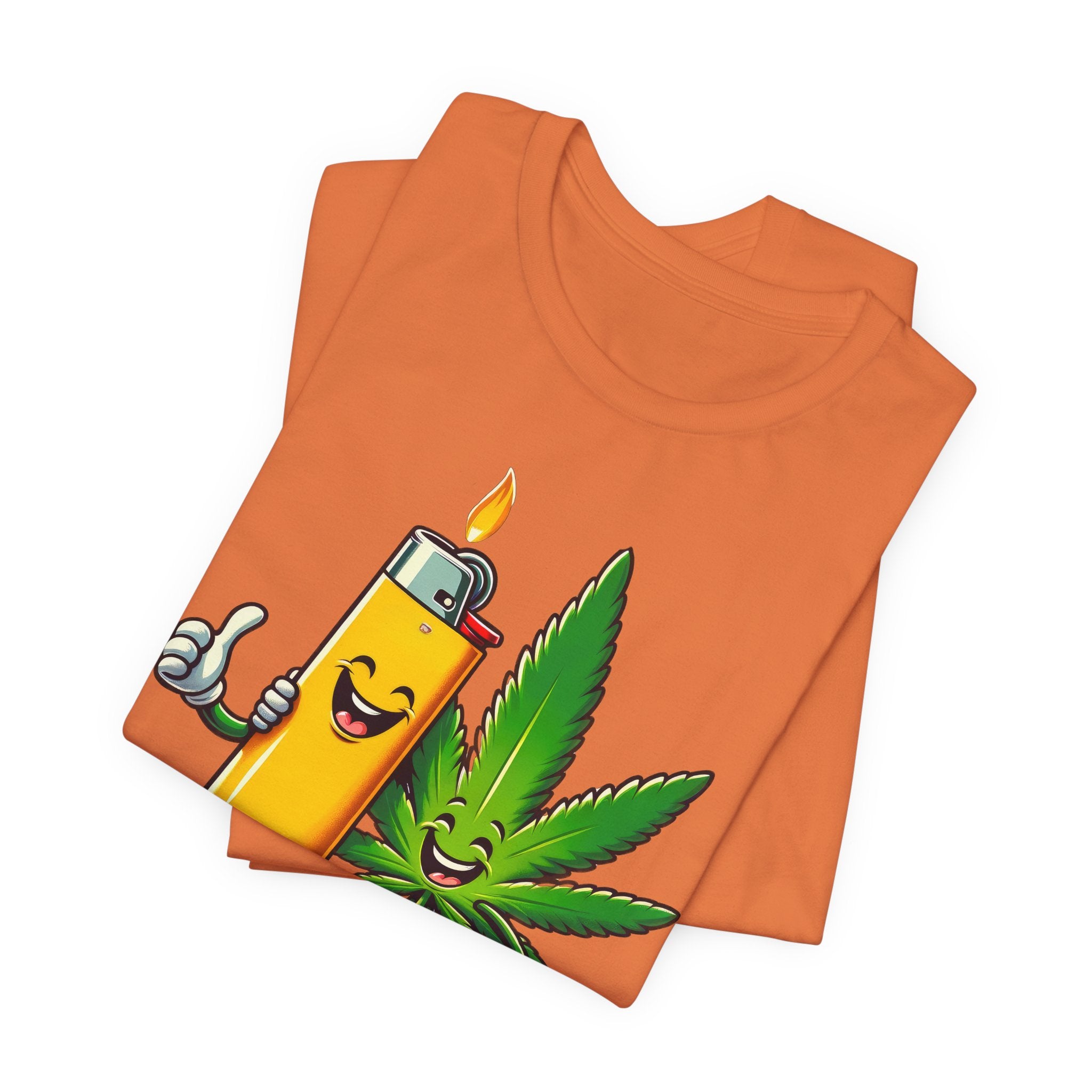 Best Buds Weed T-Shirt | Leaf and Lighter Tee - Deez Teez