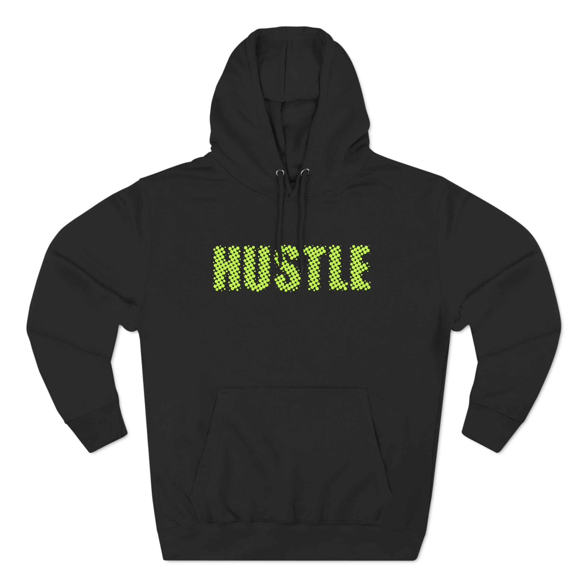 'Hustle' Bold Statement Typographic Design | Unisex Premium Pullover Hoodie - Deez Teez