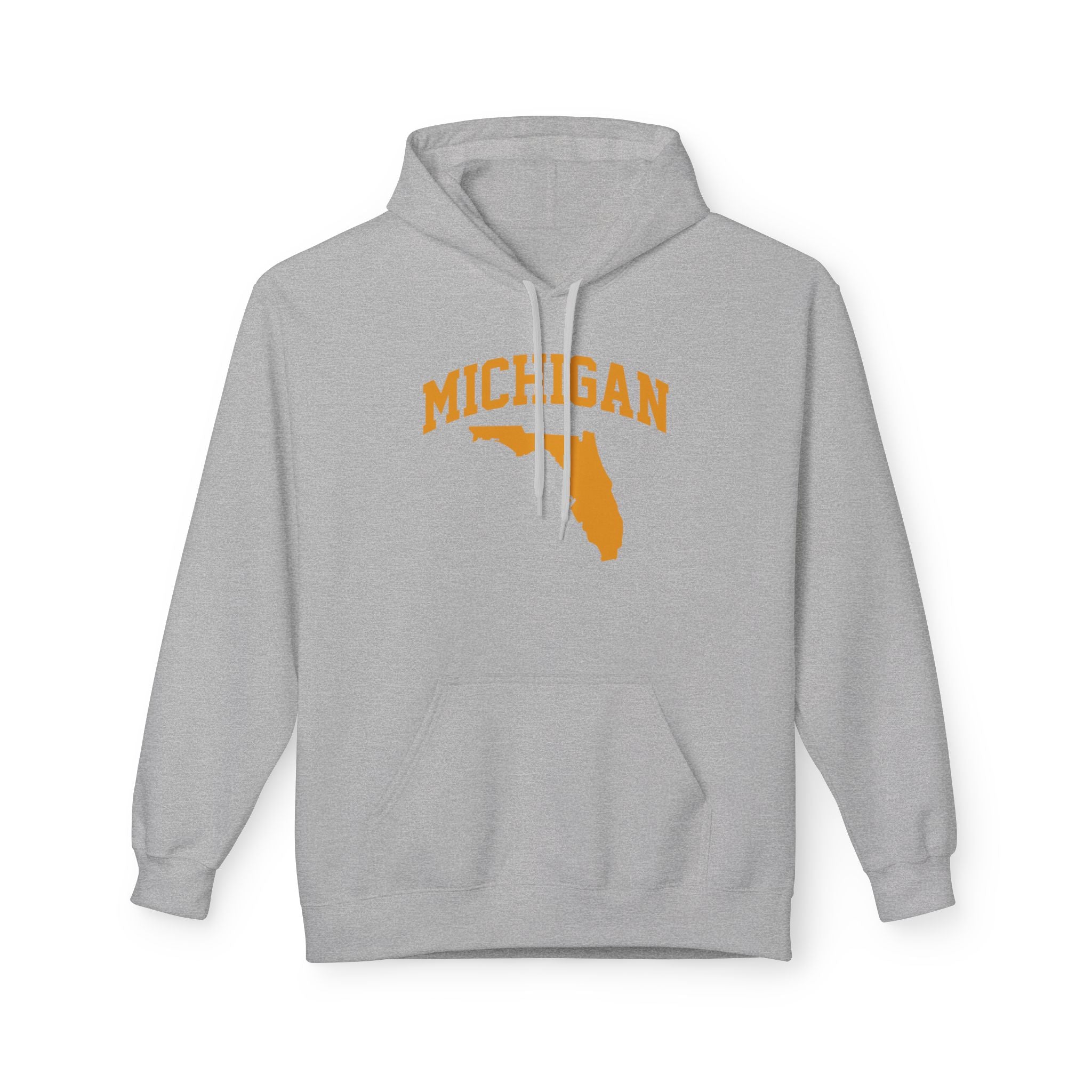 Michigan/Florida Snowbird Satire Hoodie | Winter Migration Sweatshirt