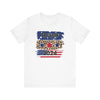 Trump 2024 Bold Graphic T-Shirt | Trump Cheetah Print Flag Tee - Deez Teez