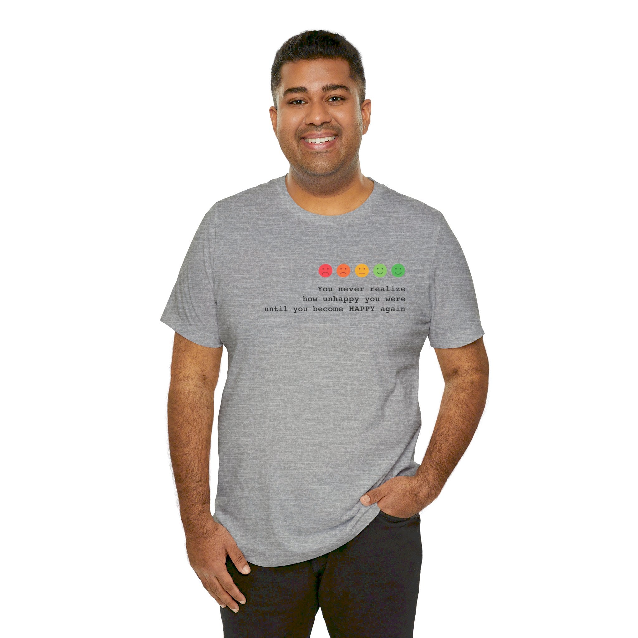 Happiness Quote T-Shirt | Happiness Realization - Deez Teez