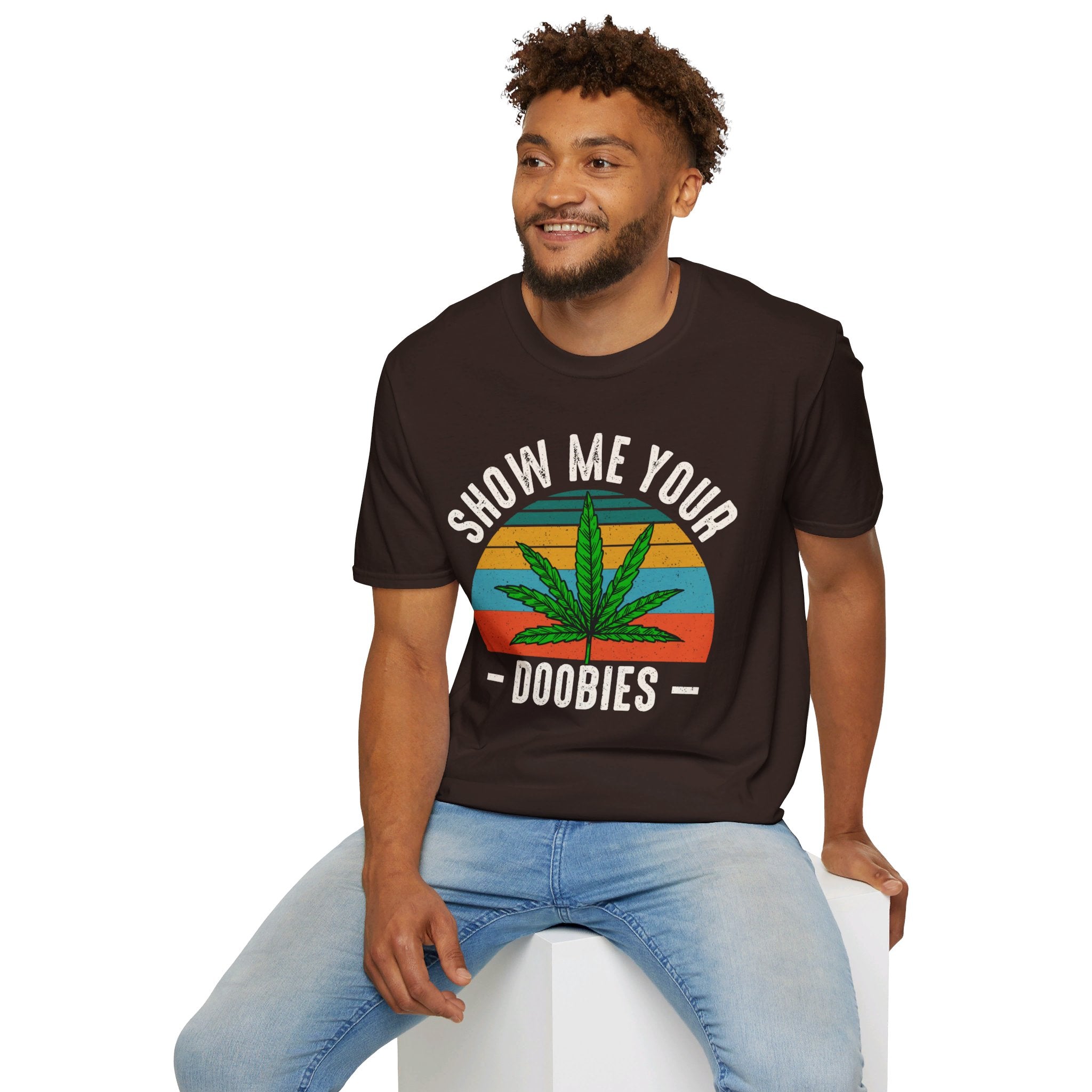 'Show Me Your Doobies' Weed T-Shirt | Cannabis Tee - Deez Teez