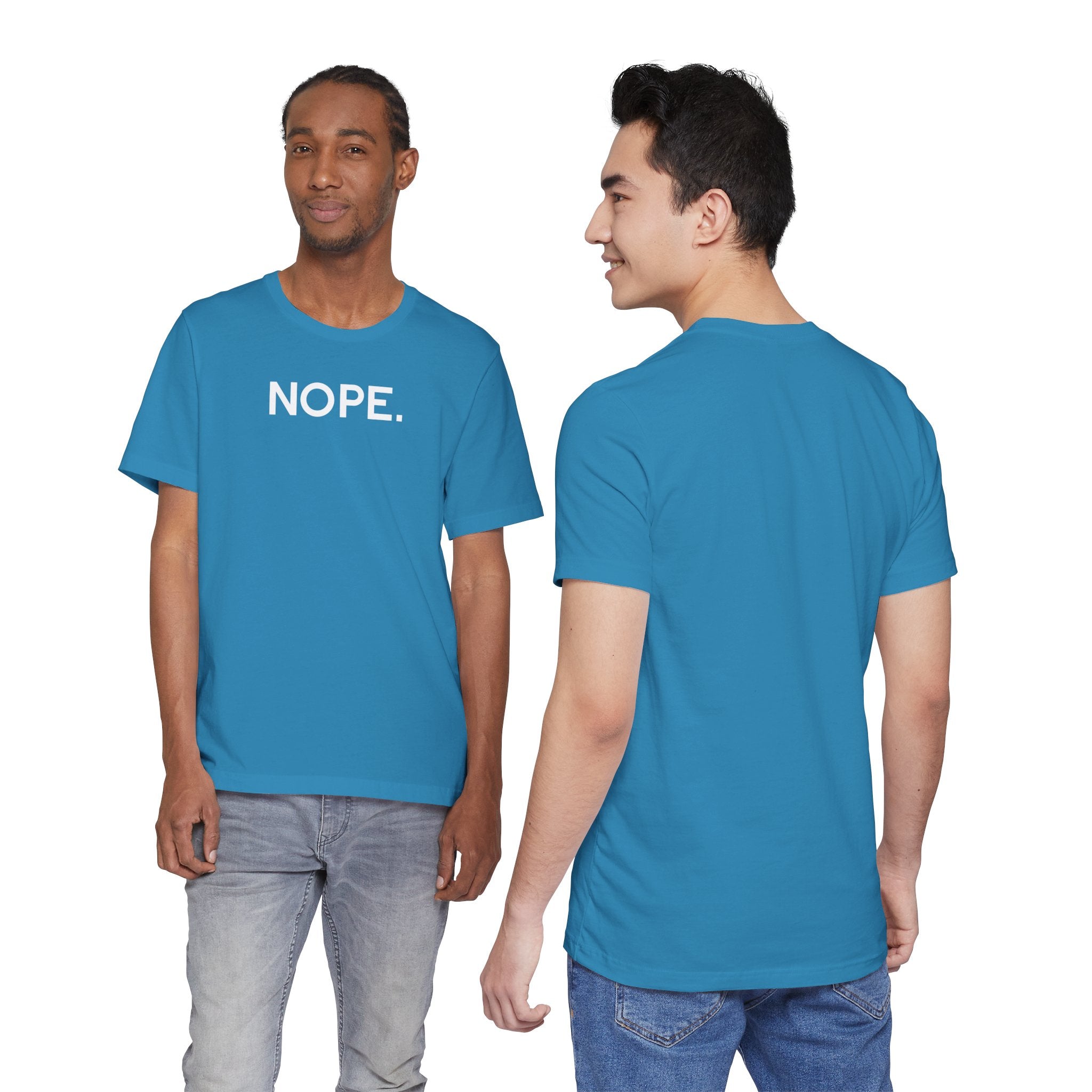 'Nope' Bold Statement Unisex Crewneck T-Shirt - Deez Teez