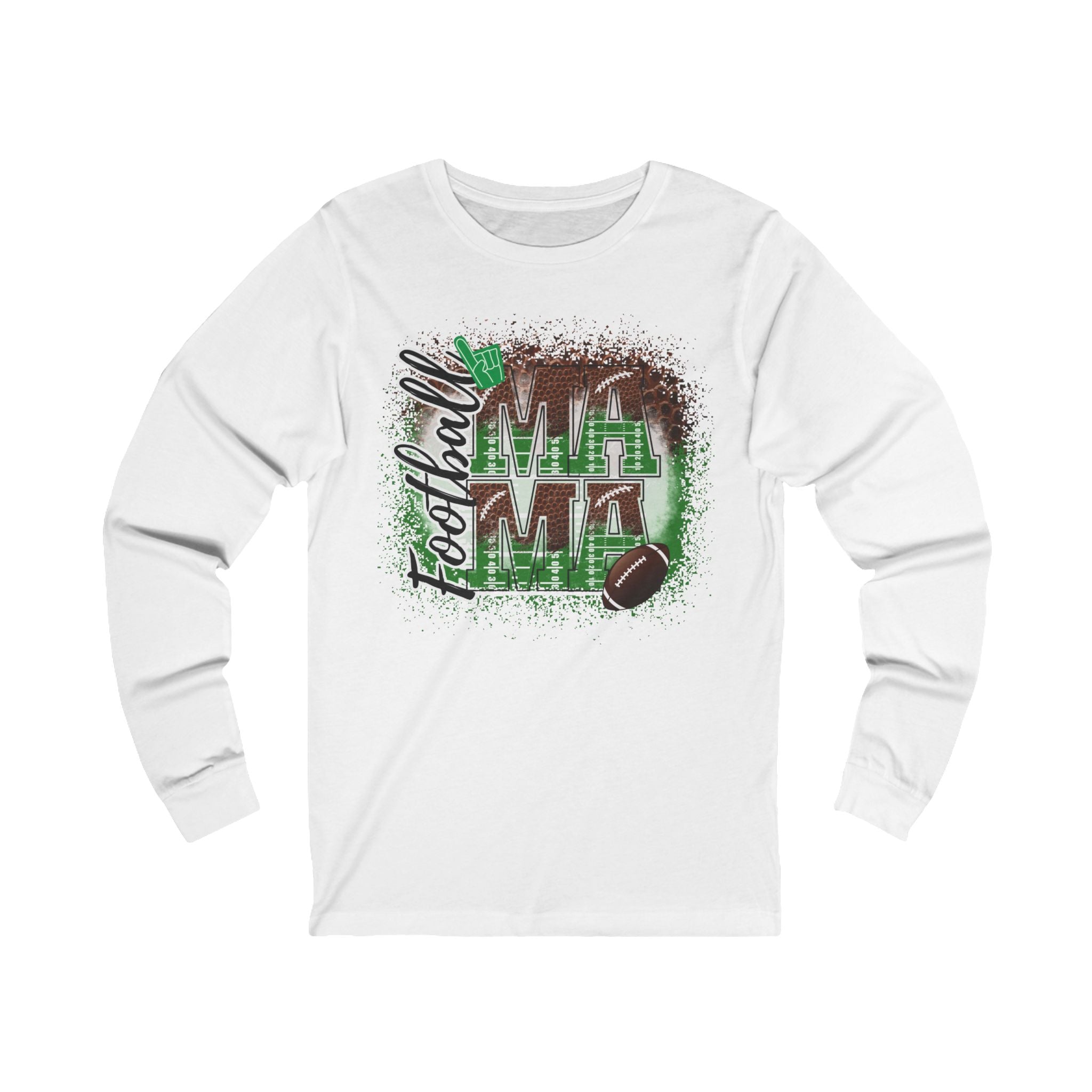 'Football Mama' Long Sleeve T-Shirt - Deez Teez