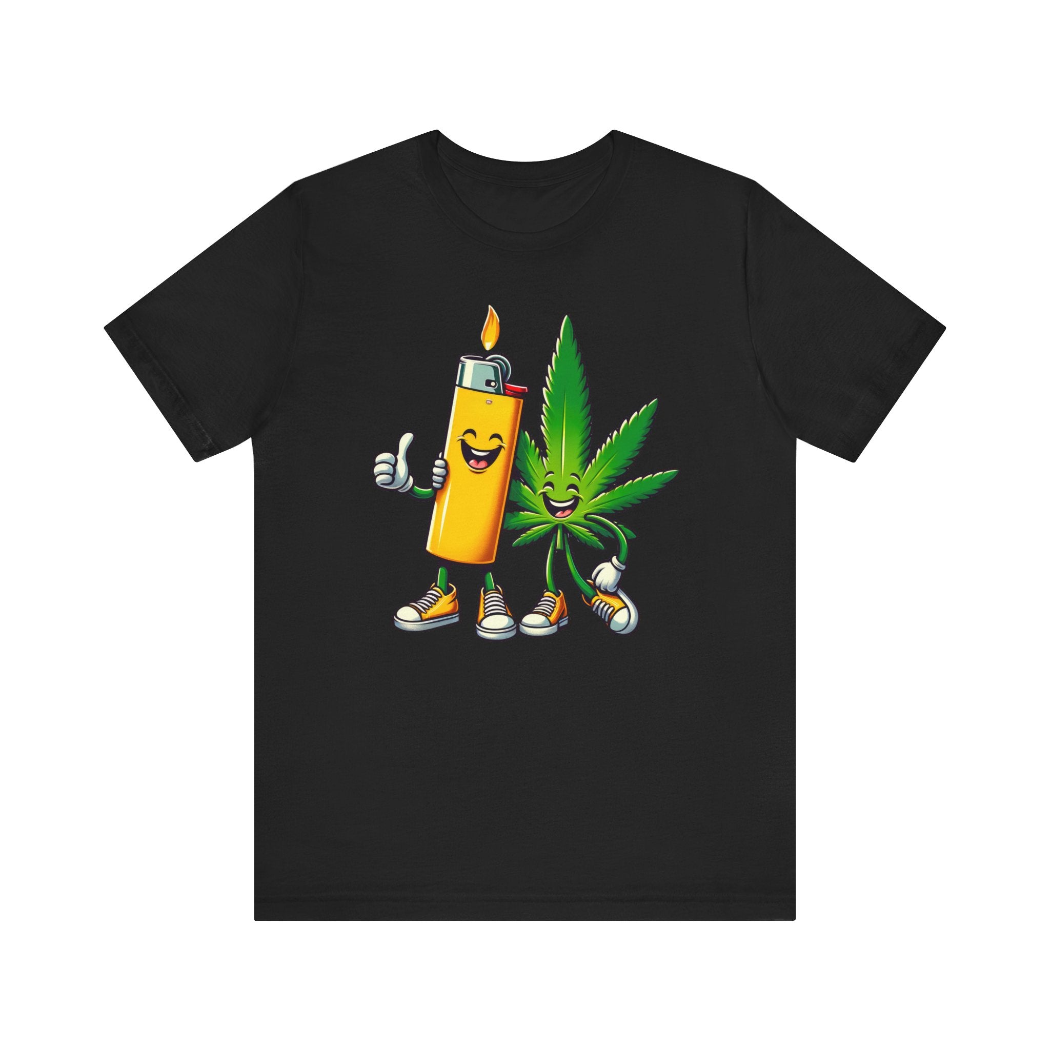 Best Buds Weed T-Shirt | Leaf and Lighter Tee - Deez Teez