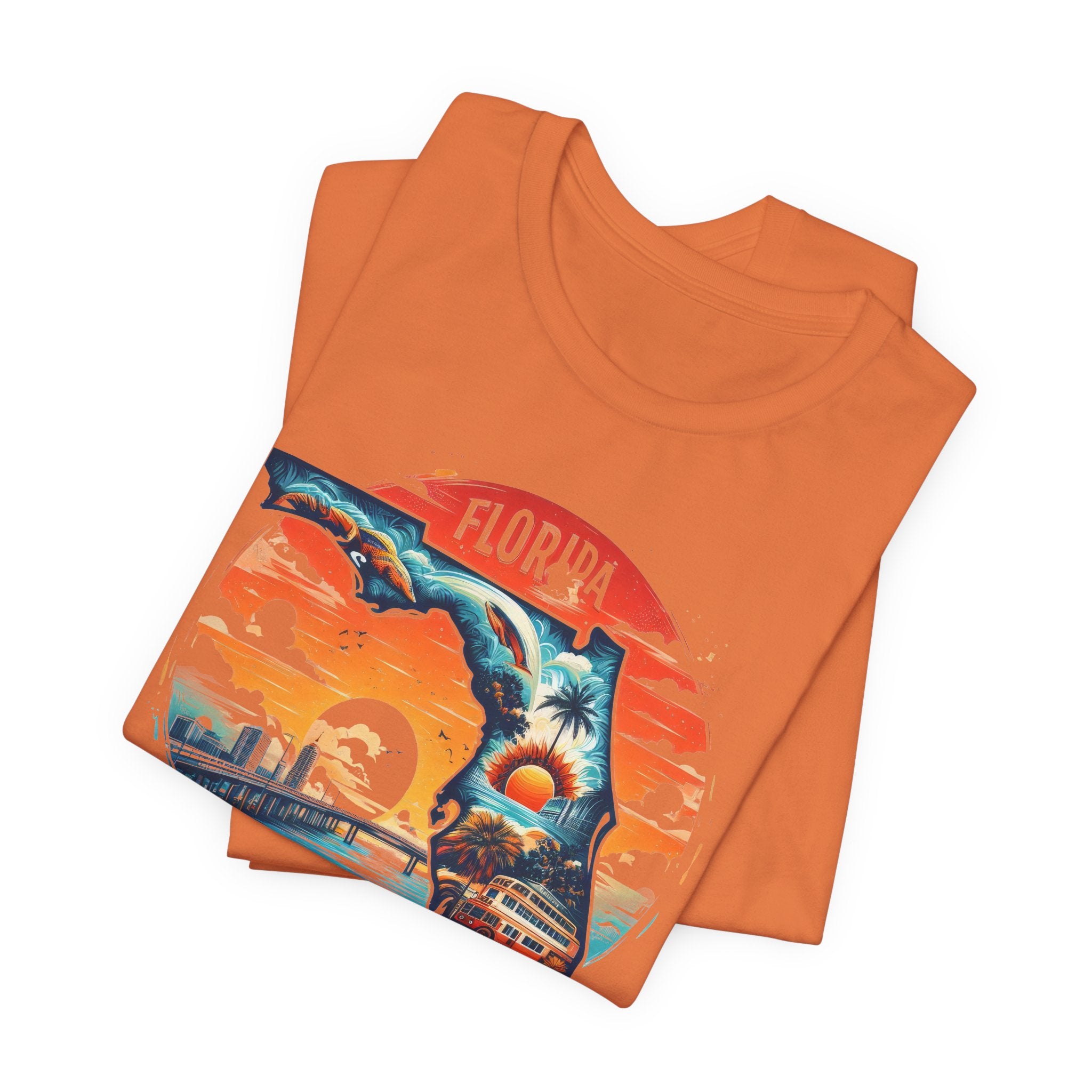 Florida State Pride T-Shirt | State Of Florida Graphic Tee - Deez Teez
