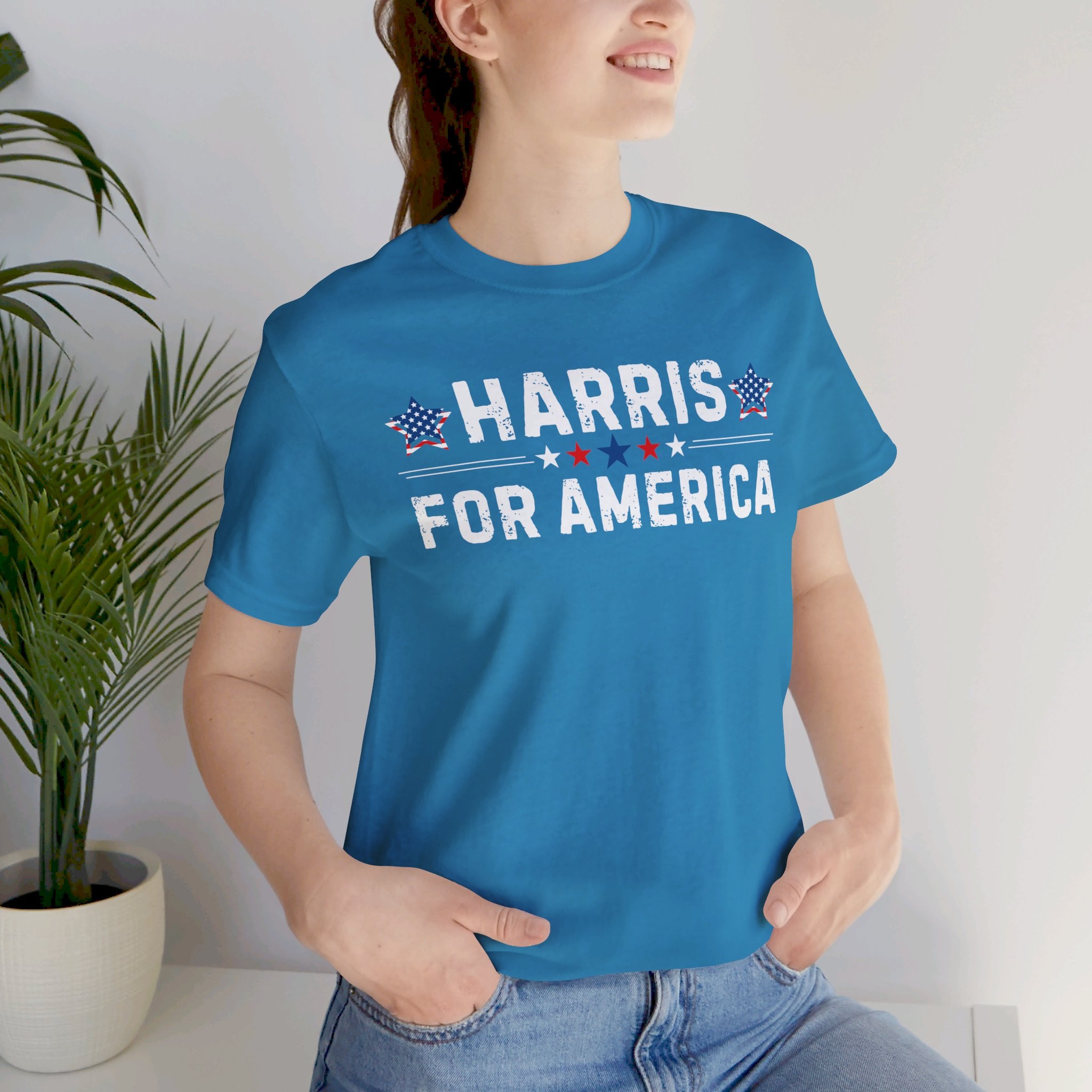 Harris for America T-Shirt | Democratic Political Tee | Kamala Harris For President - Deez Teez