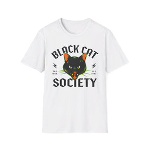 Black Cat Society T-Shirt - Deez Teez