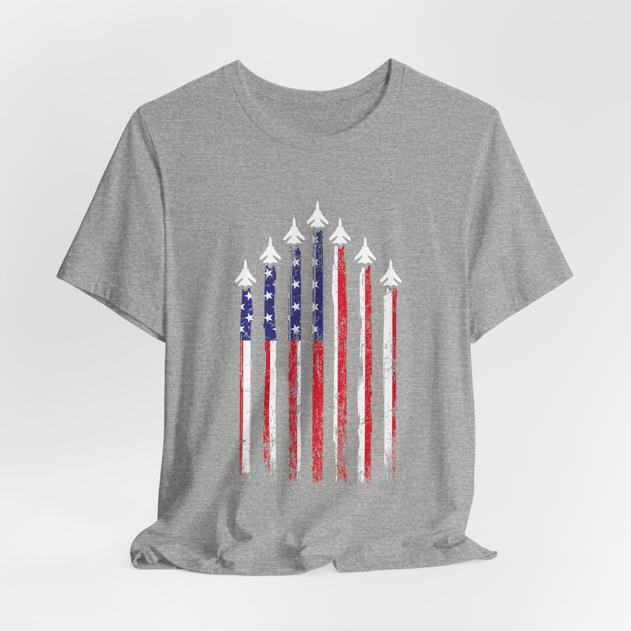 Military Honor T-Shirt | Jet Formation USA Tee | Gift for Airmen - Deez Teez