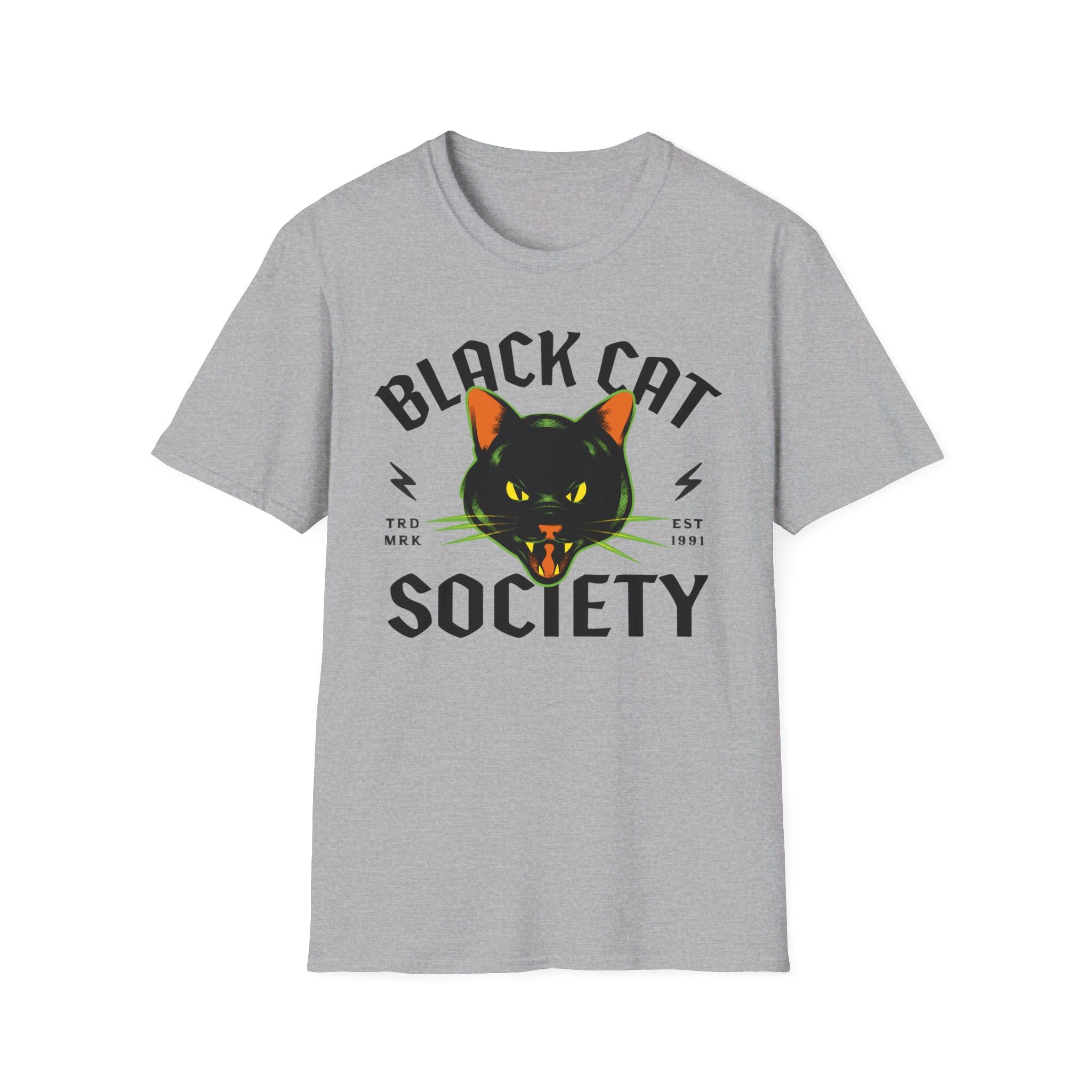 Black Cat Society T-Shirt - Deez Teez