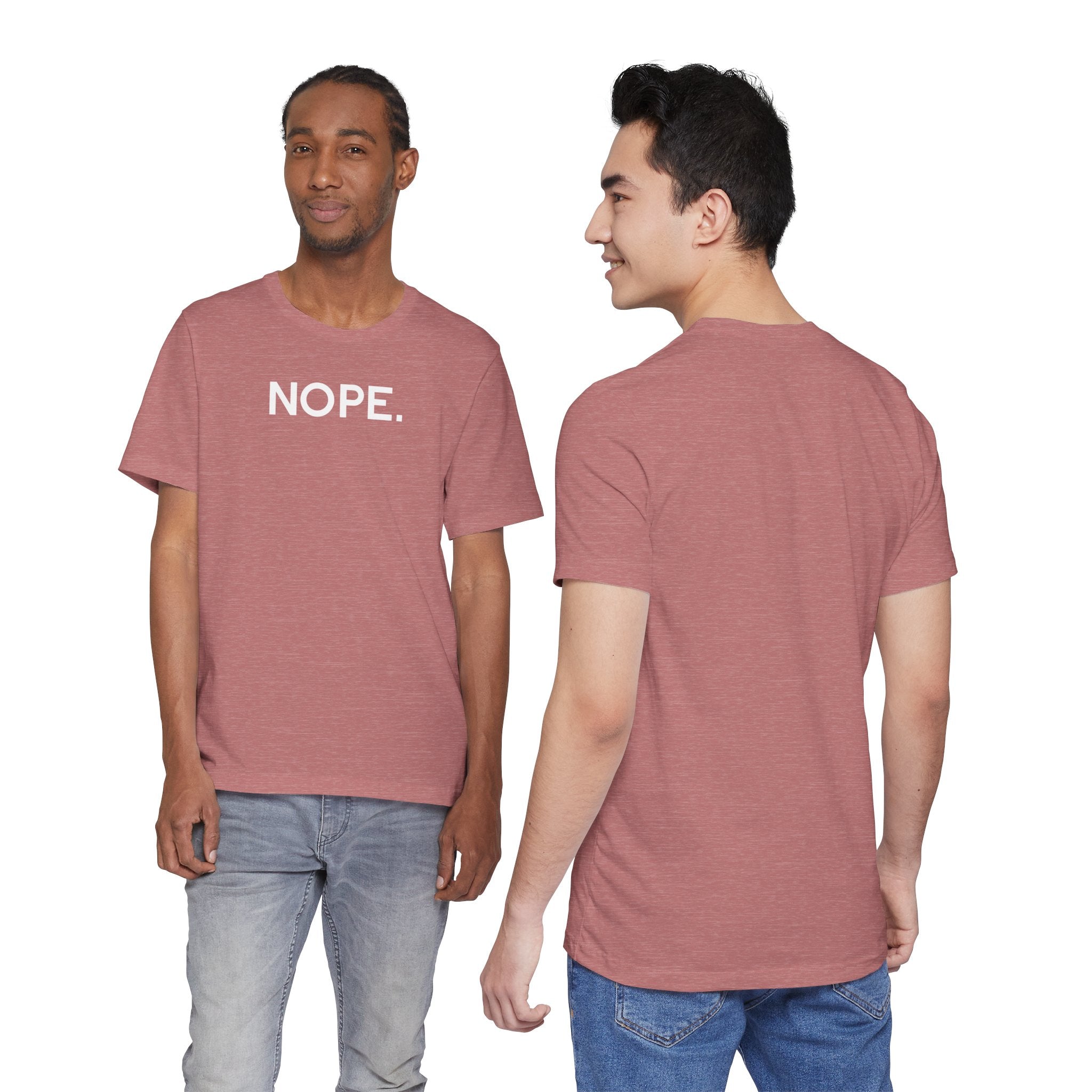 'Nope' Bold Statement Unisex Crewneck T-Shirt - Deez Teez