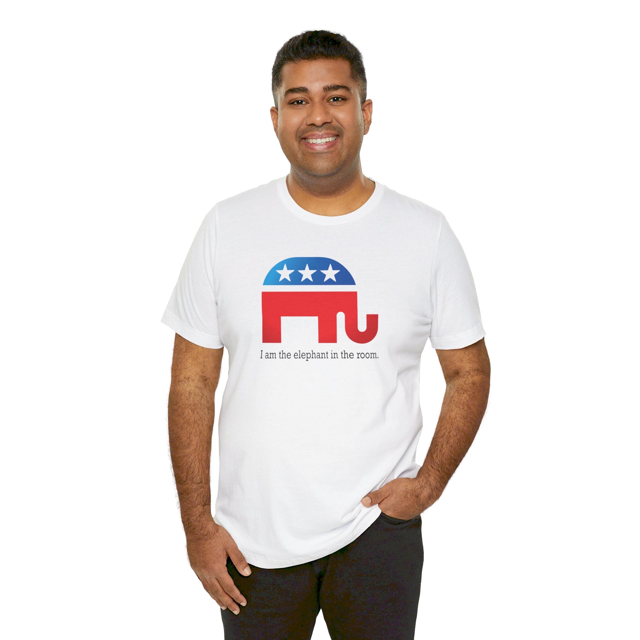 I am the Elephant in the Room (Republican Party) - Unisex Jersey Short Sleeve T-Shirt - Deez Teez