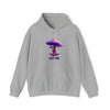 Surreal 'Eat Me' Mushroom Graphic Hooded Sweatshirt | Trippy Fungi Hoodie - Deez Teez