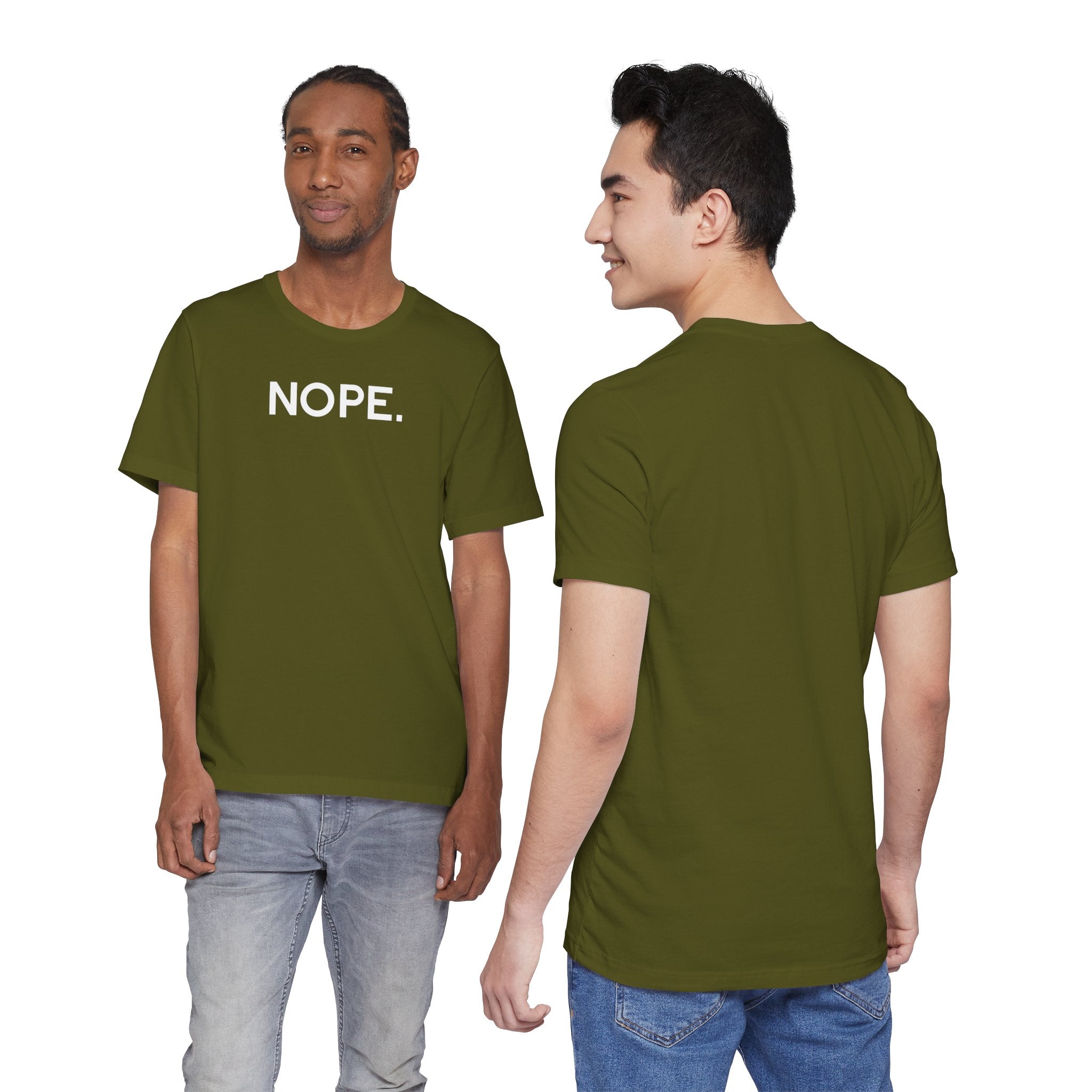 'Nope' Bold Statement Unisex Crewneck T-Shirt - Deez Teez