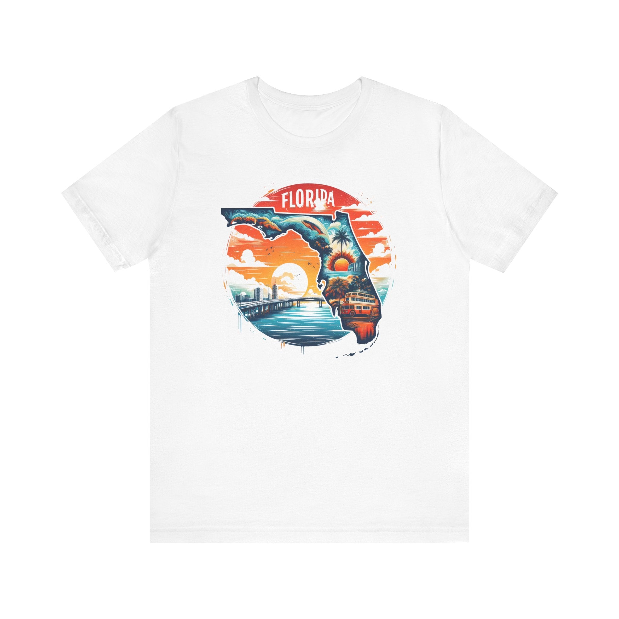 Florida State Pride T-Shirt | State Of Florida Graphic Tee - Deez Teez