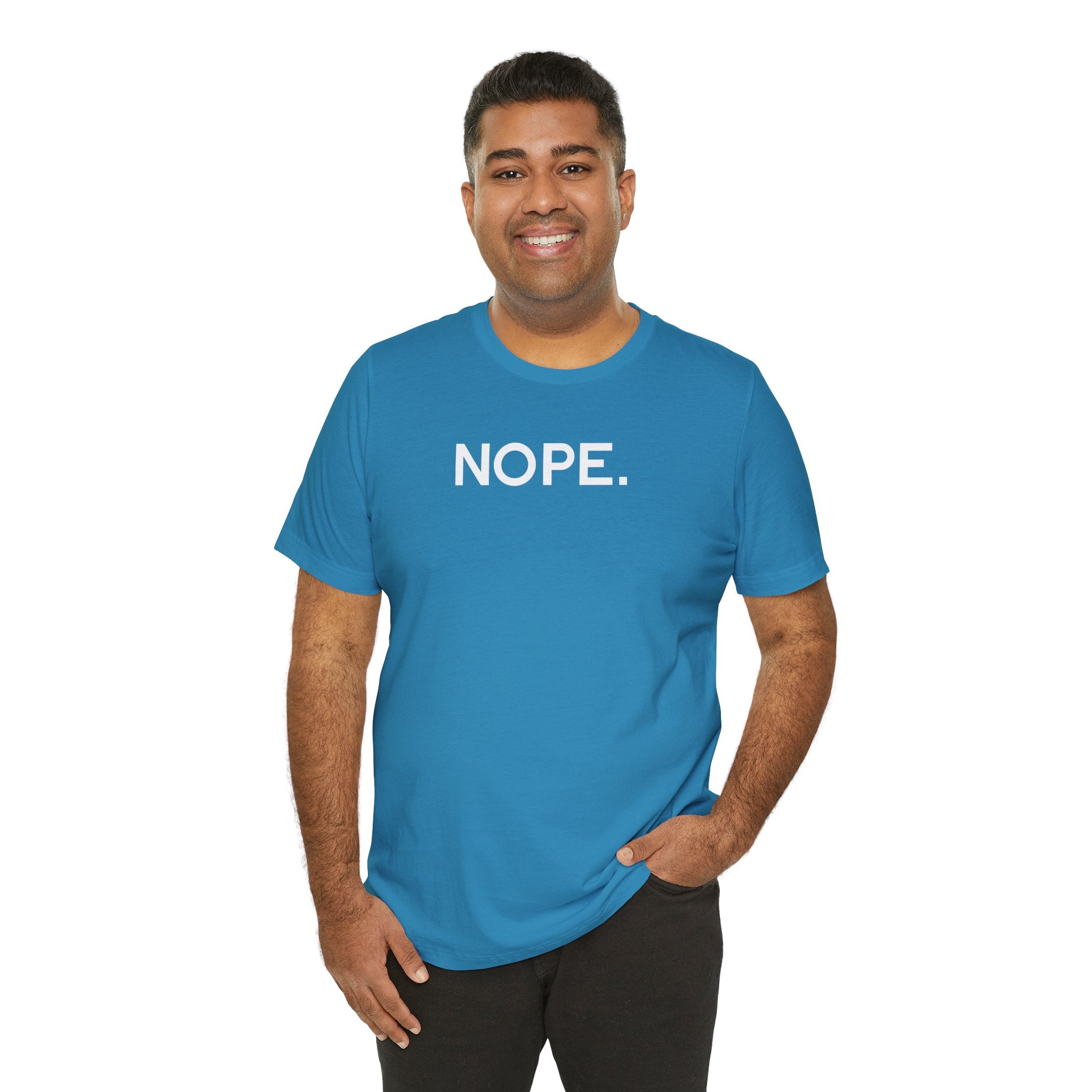 'Nope' Bold Statement Unisex Crewneck T-Shirt - Deez Teez